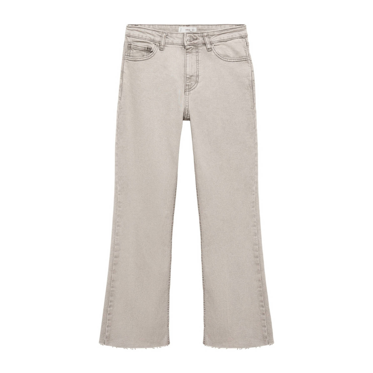 MANGO TEEN cropped flared jeans changeant grijs