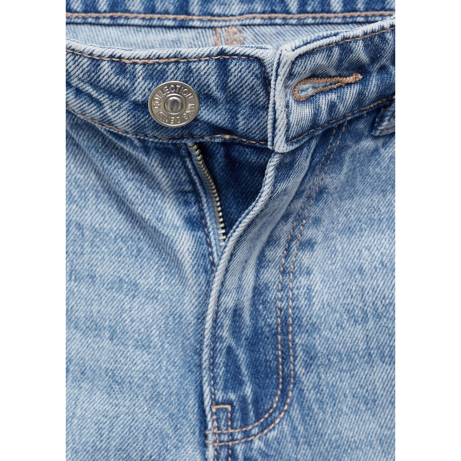 MANGO TEEN straight leg jeans changeant blauw