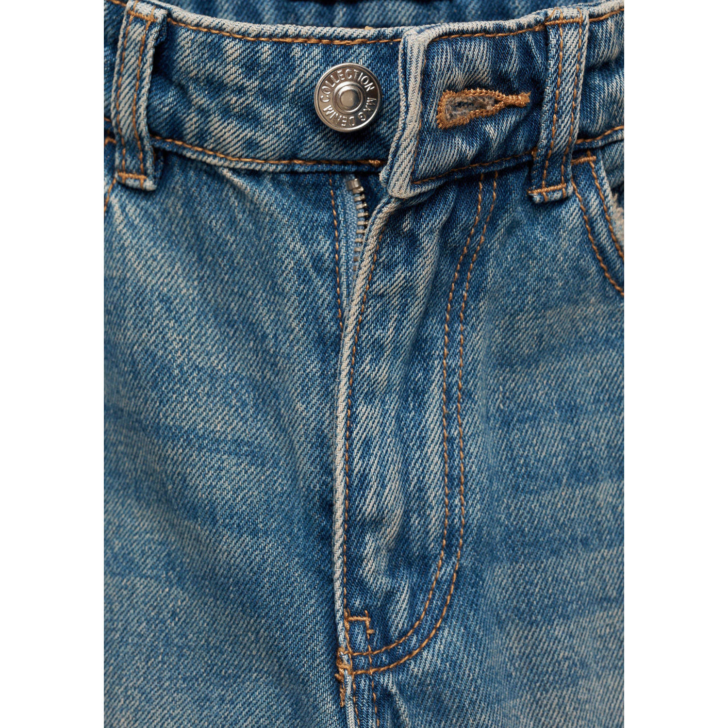 MANGO TEEN straight leg jeans changeant blauw