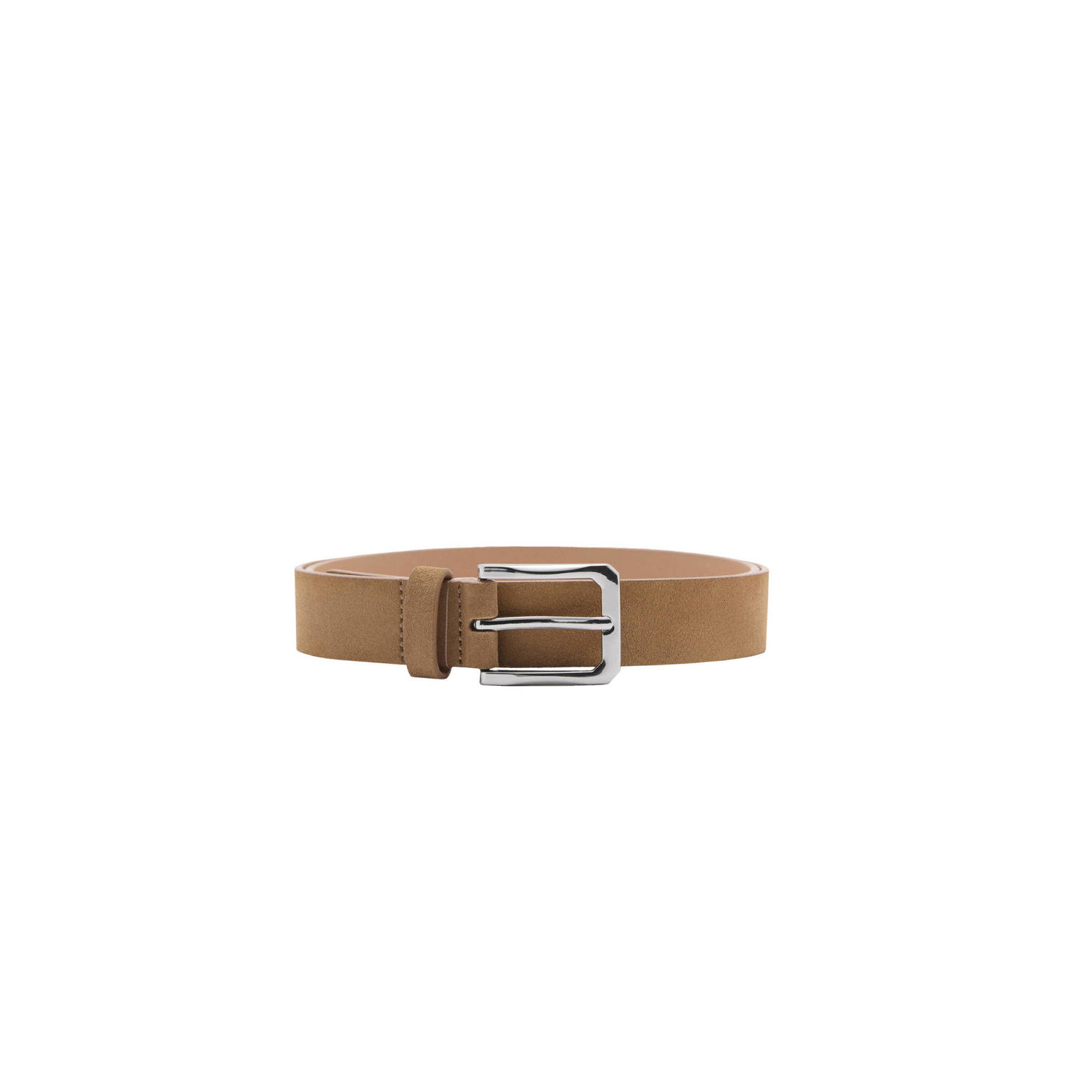 Mango Man leren riem bruin