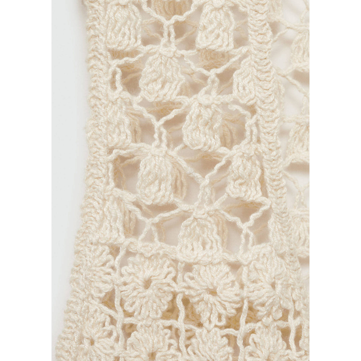 MANGO TEENS gehaakt gilet beige