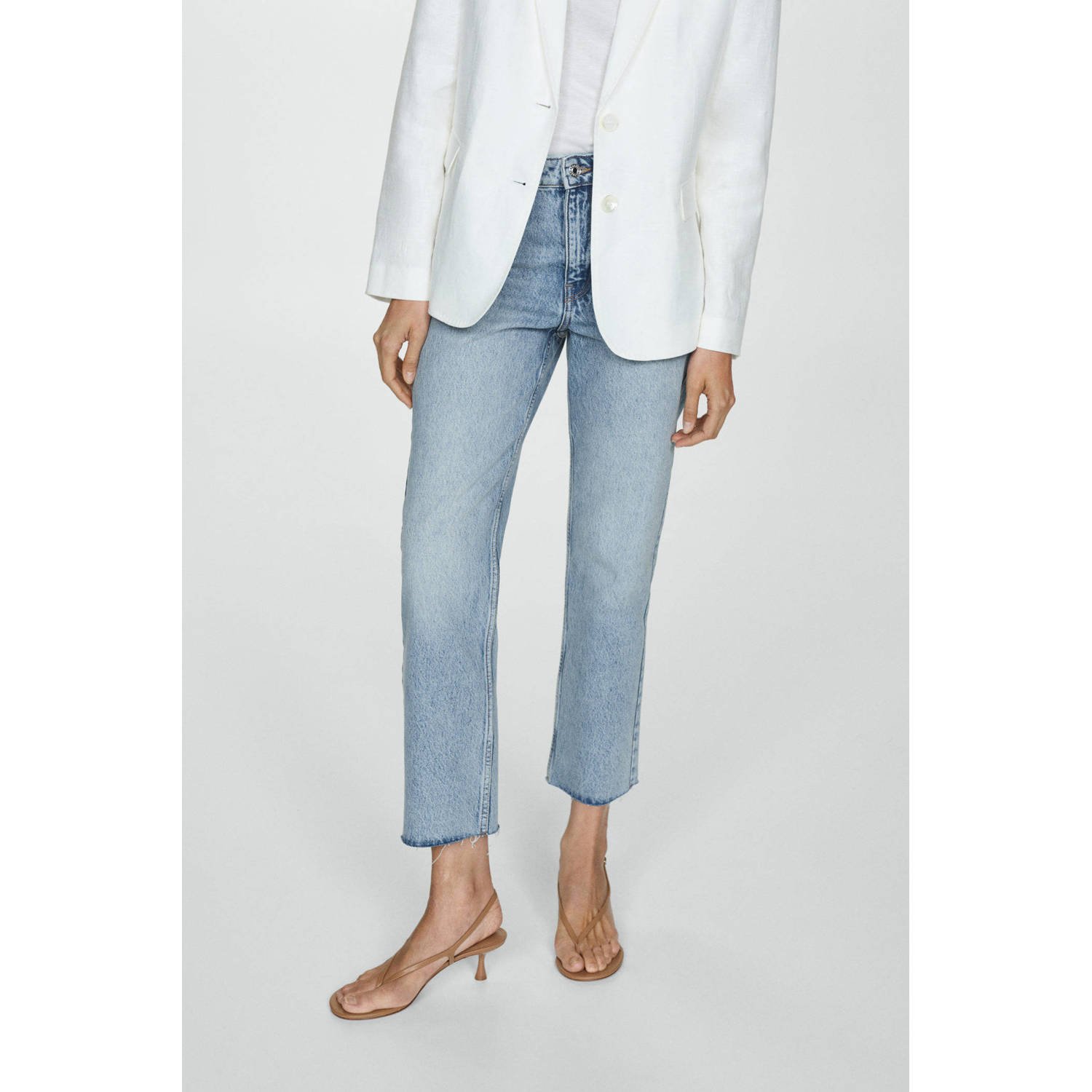 Mango mom jeans light blue denim