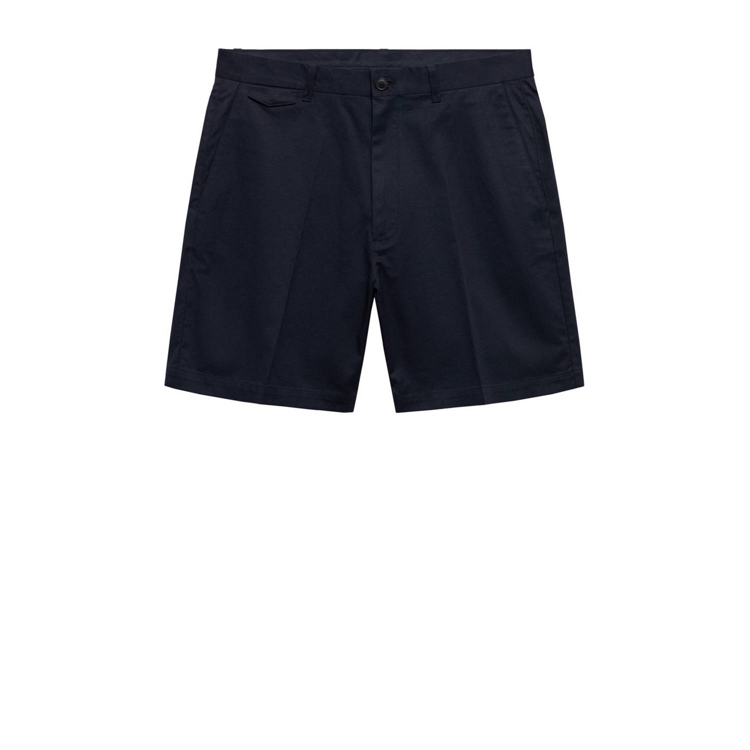 Mango Man slim fit short donkerblauw