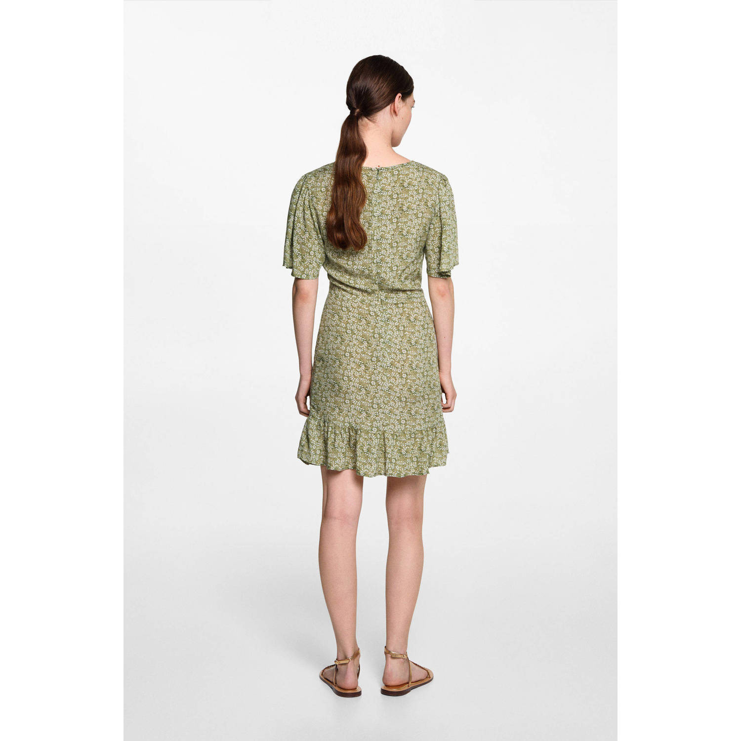 MANGO TEEN jurk groen