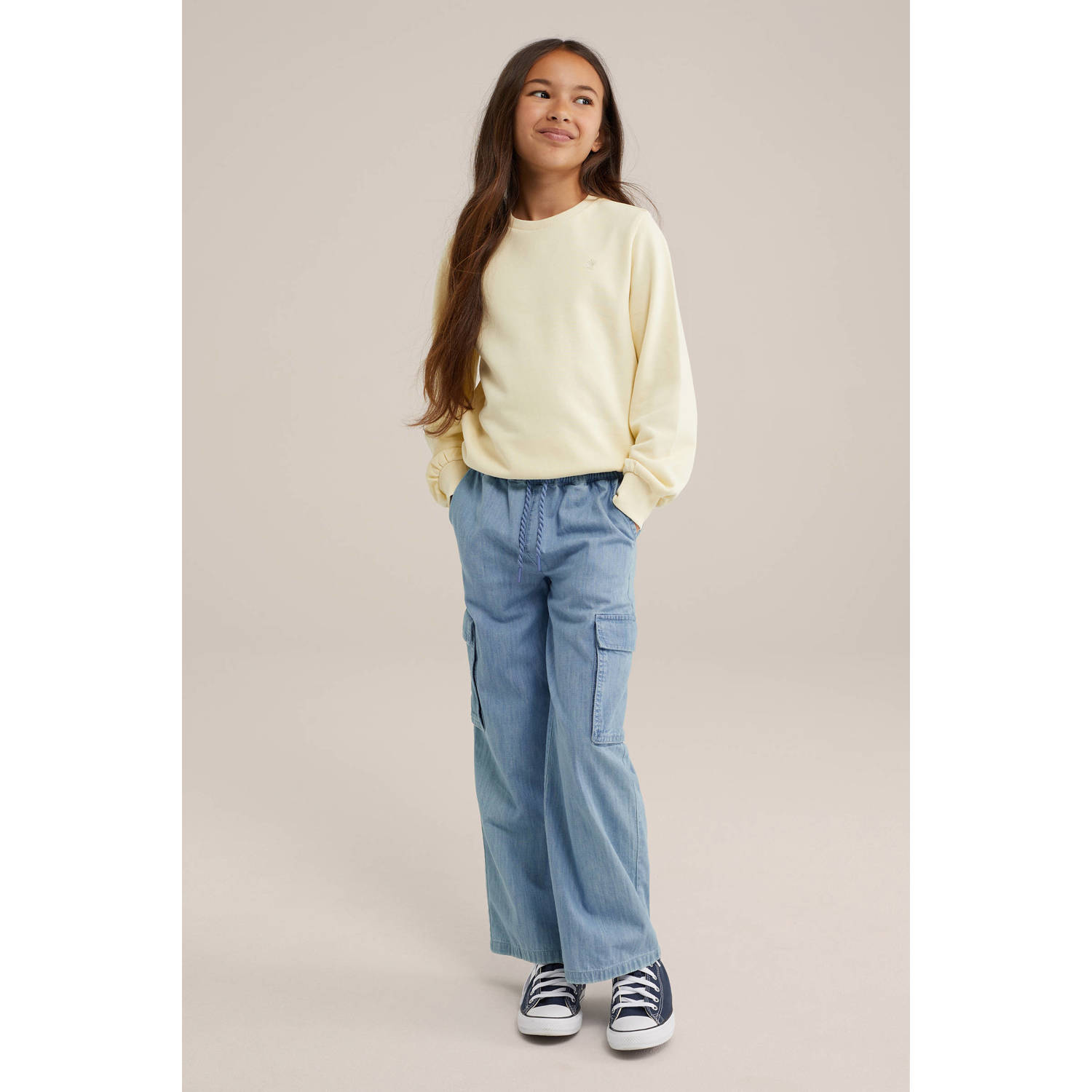 WE Fashion sweater lichtgeel