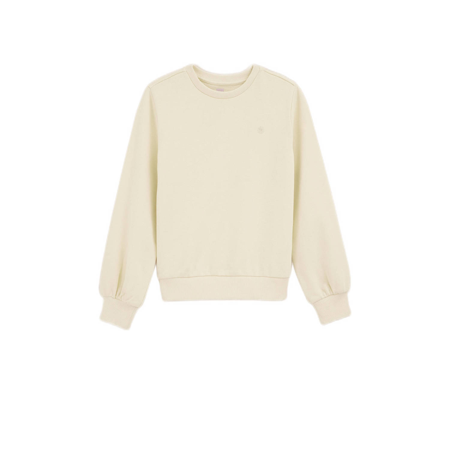 WE Fashion sweater lichtgeel Effen 146 152 | Sweater van