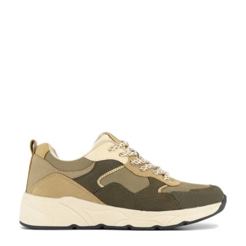 Graceland chunky sneakers kaki/beige afbeelding