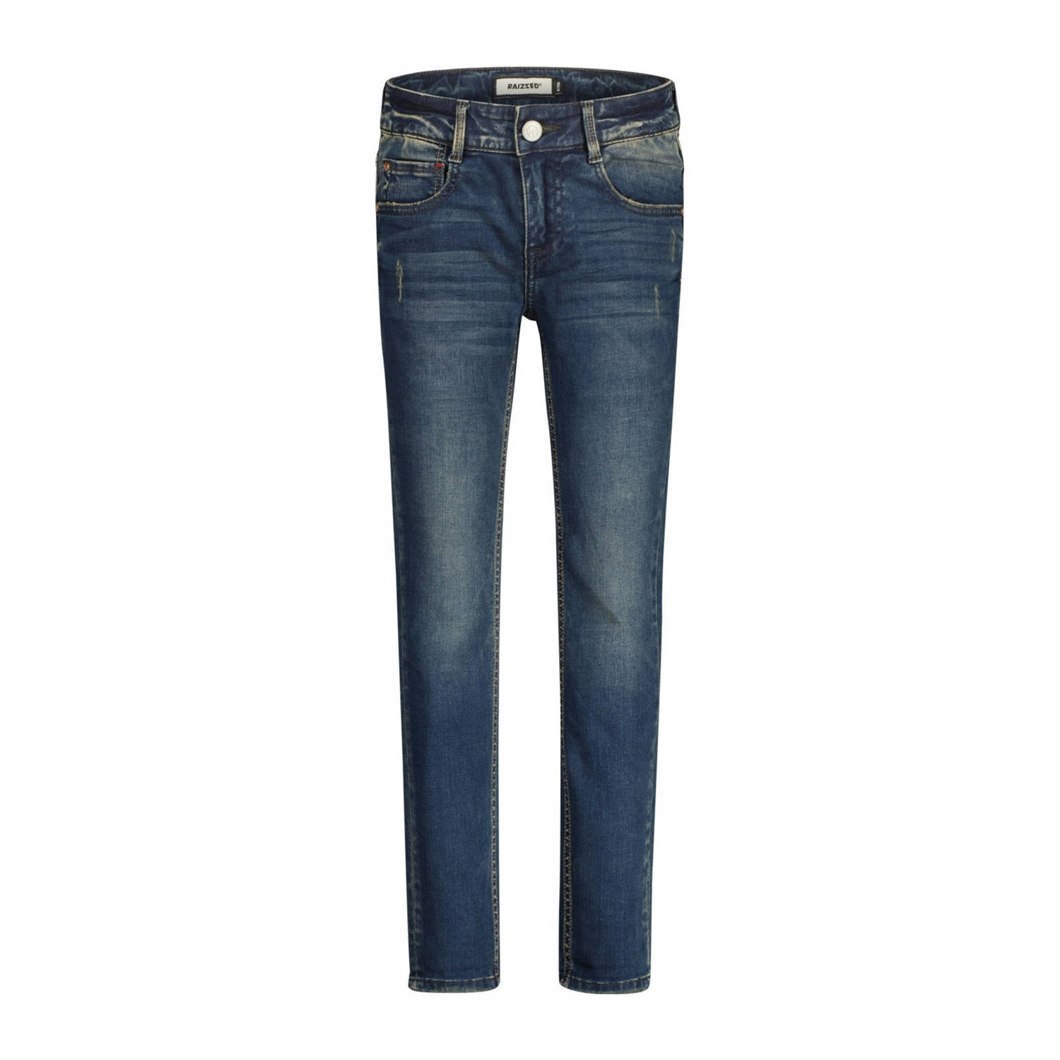 Raizzed skinny jeans Tokyo vintage blue Blauw Jongens Stretchdenim Effen 176