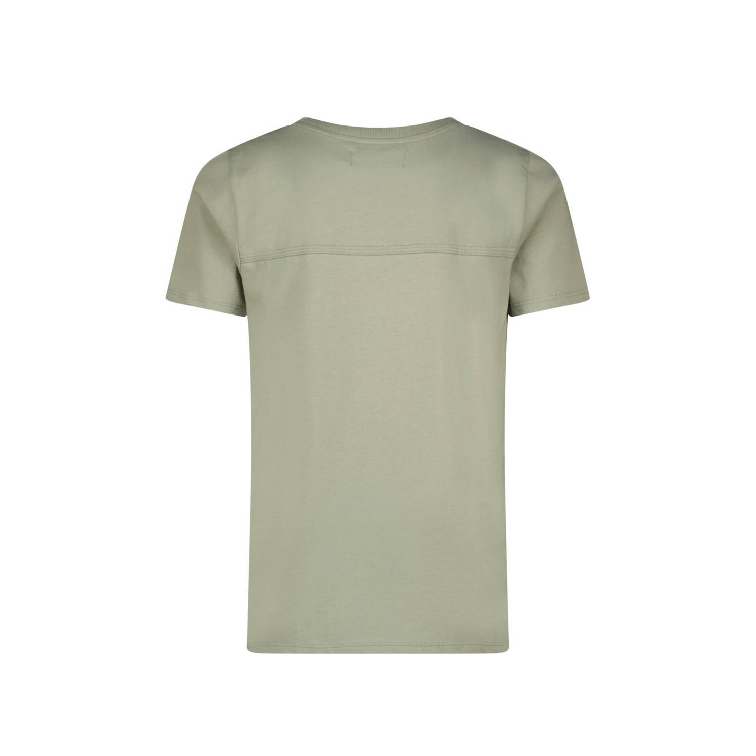 Raizzed T-shirt Abuja met printopdruk zachtgroen