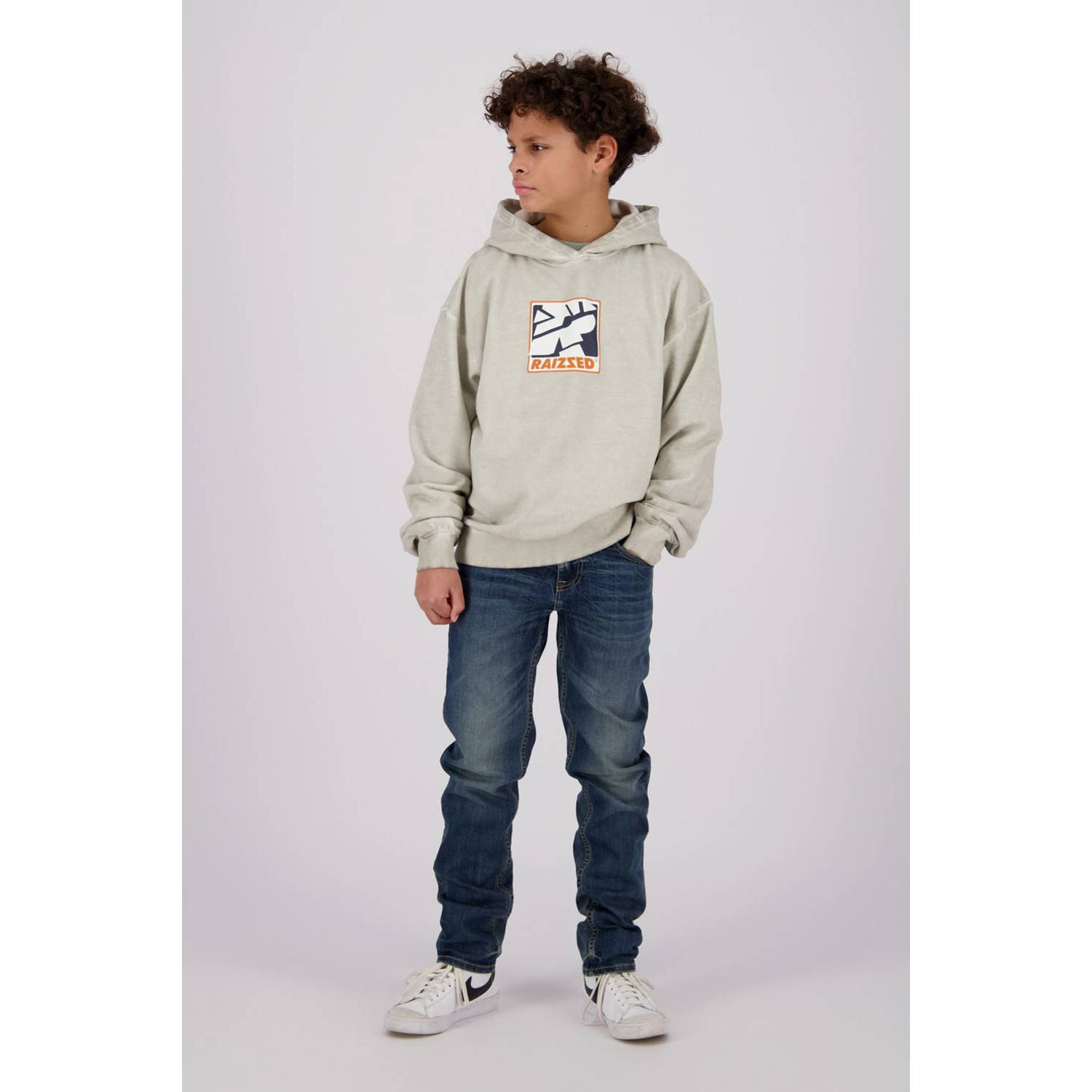 Raizzed straight fit jeans Berlin tinted blue Blauw Jongens Denim Effen 134
