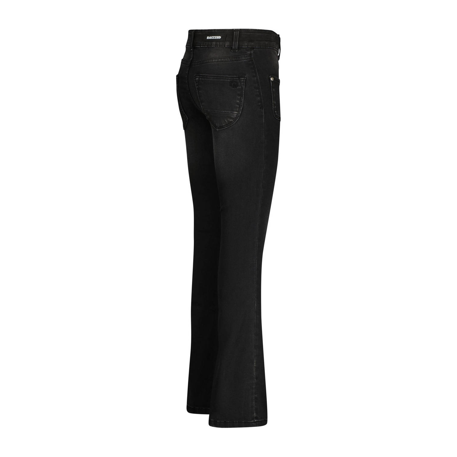 Raizzed flared jeans Melbourne Patched on Pockets dark grey stone