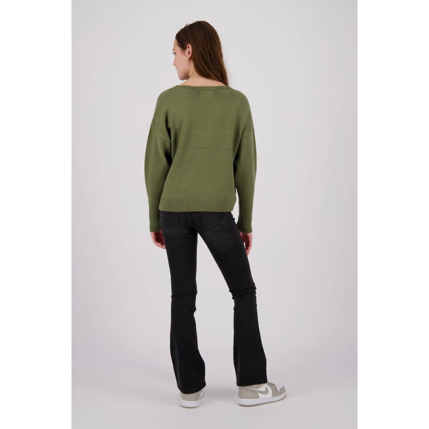 Raizzed flared jeans Melbourne Patched on Pockets dark grey stone