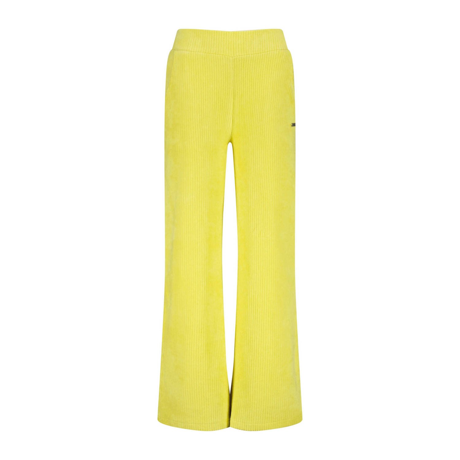 Raizzed wide leg broek Cara felgeel