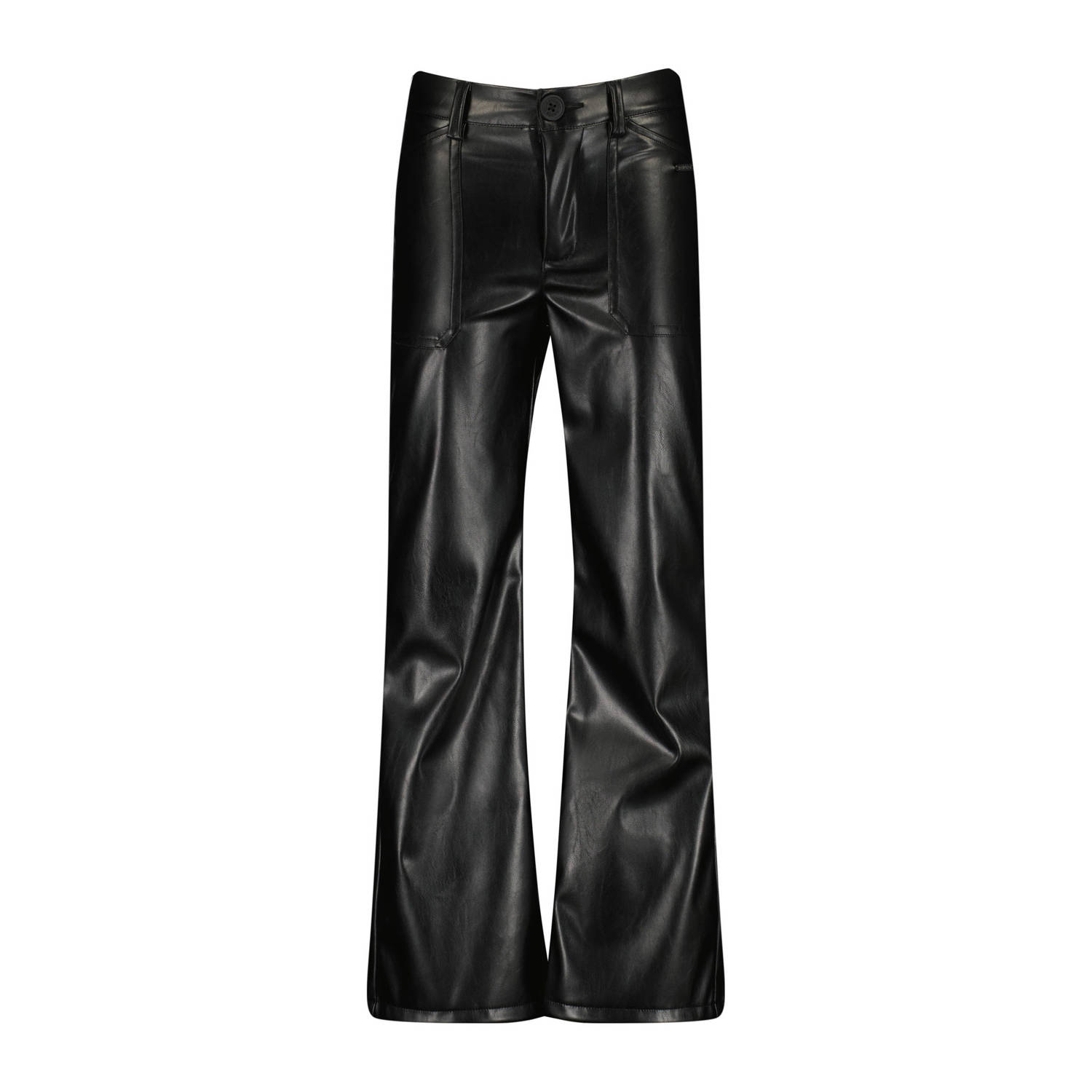 Raizzed imitatieleren straight fit broek Ayla zwart Meisjes Imitatieleer 104