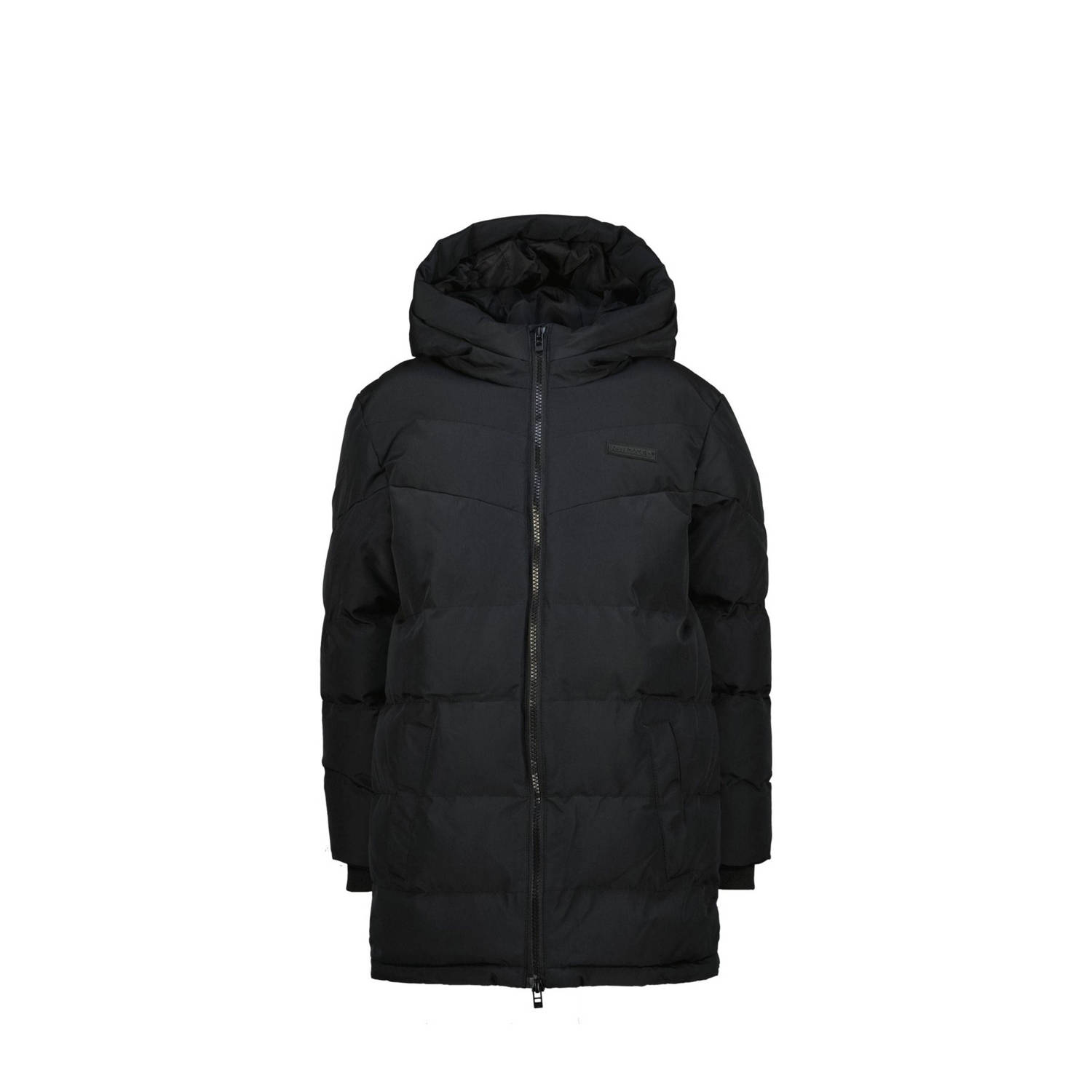 Raizzed gewatteerde winterjas Tulun zwart Jongens Polyester Capuchon Effen 152