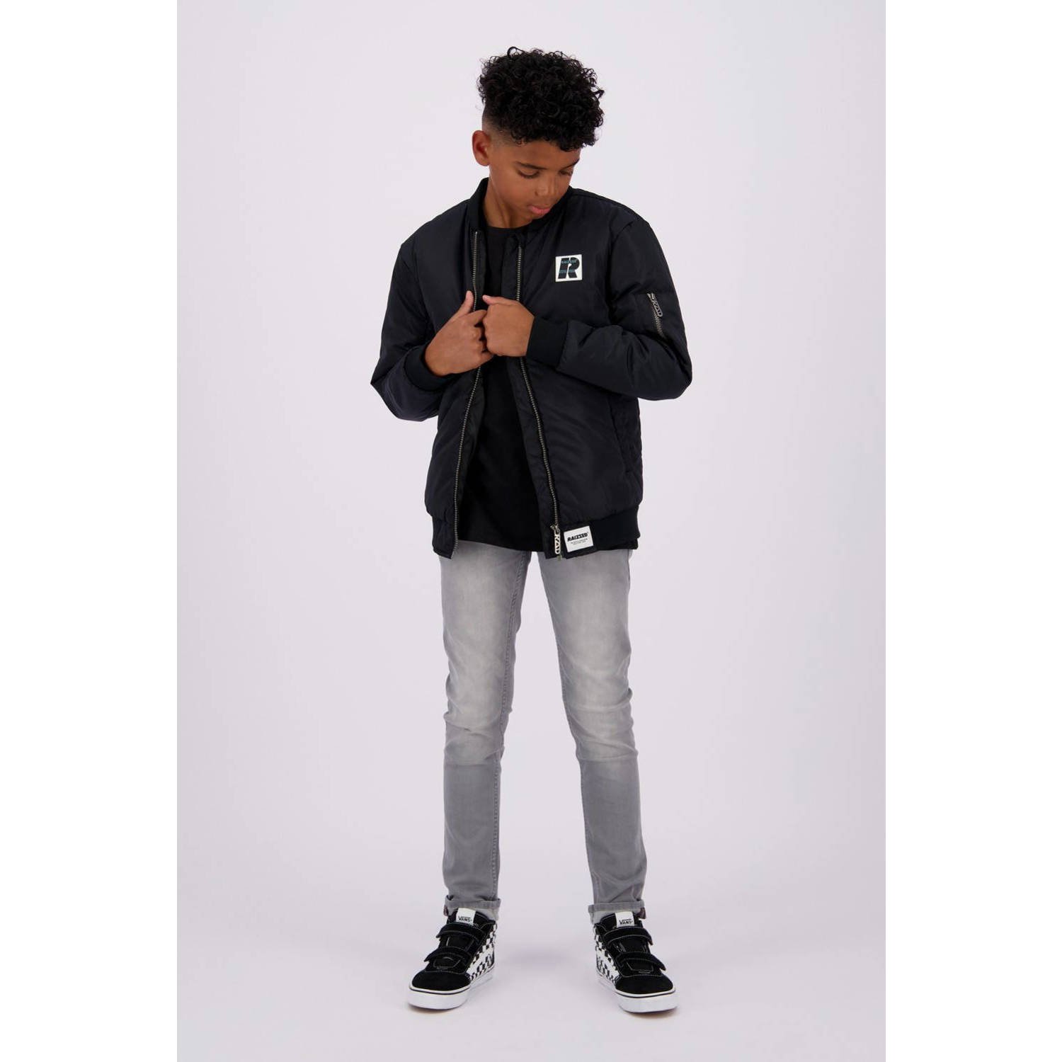 Raizzed bomberjack winter Taby zwart Jas Jongens Polyester Ronde hals Effen 140