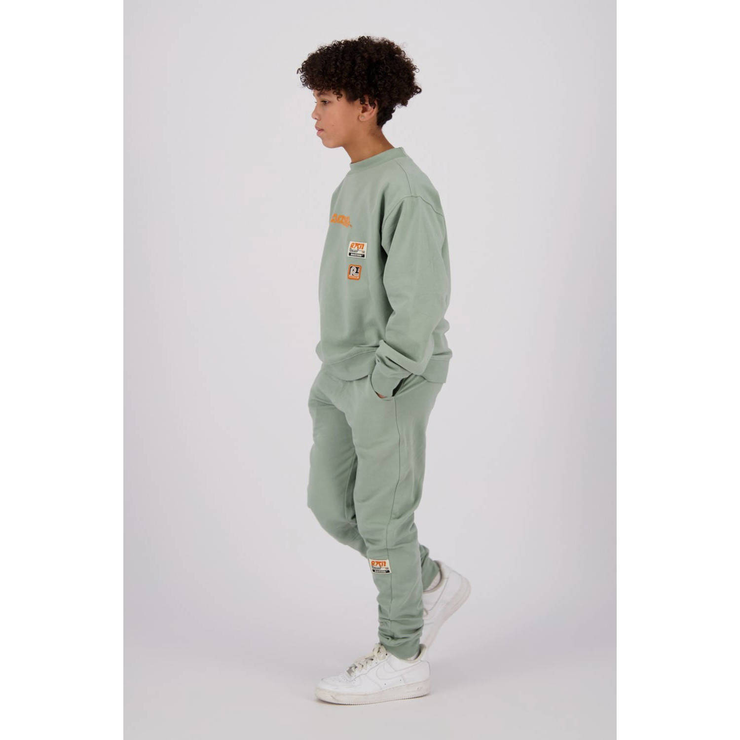 Raizzed tapered fit joggingbroek Tezu met logo zachtgroen
