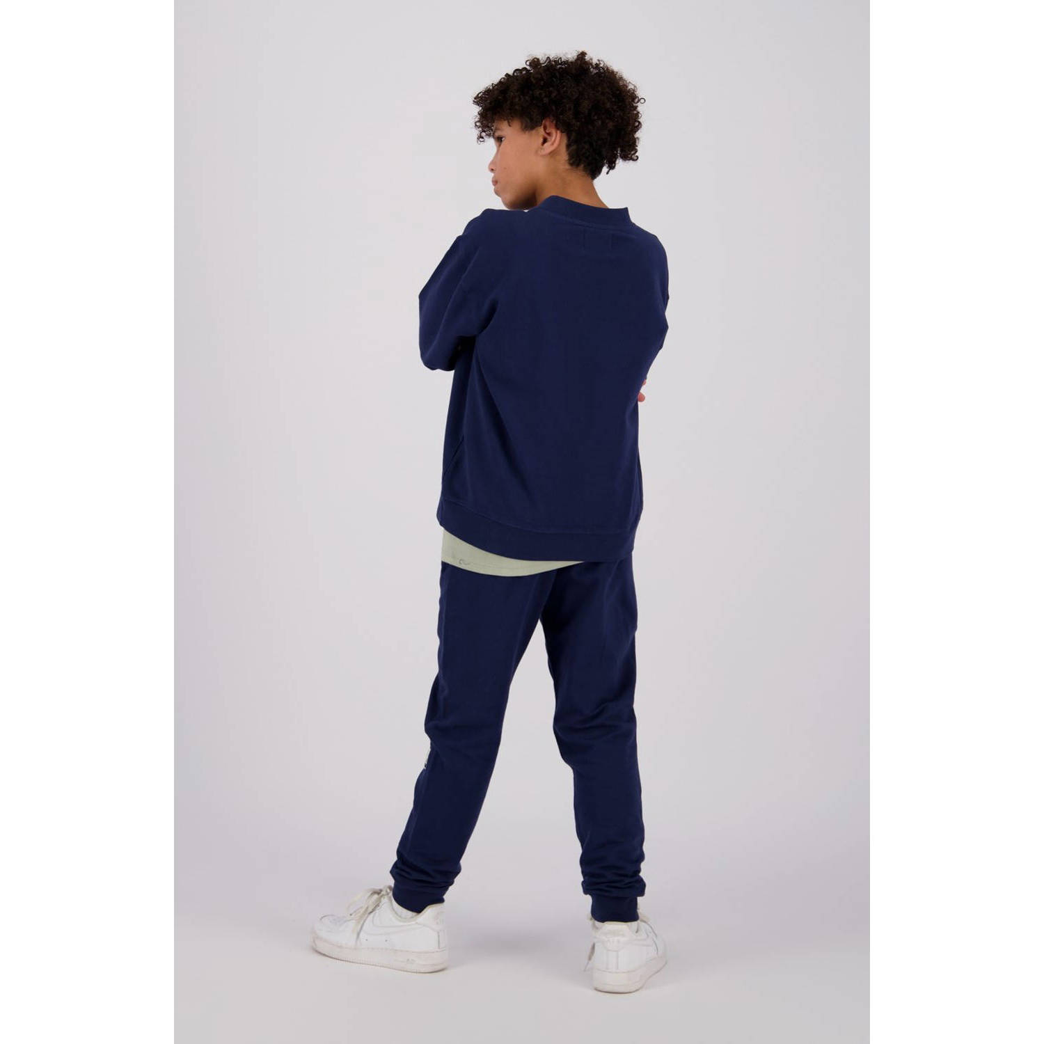 Raizzed sweater Oxnard met printopdruk donkerblauw
