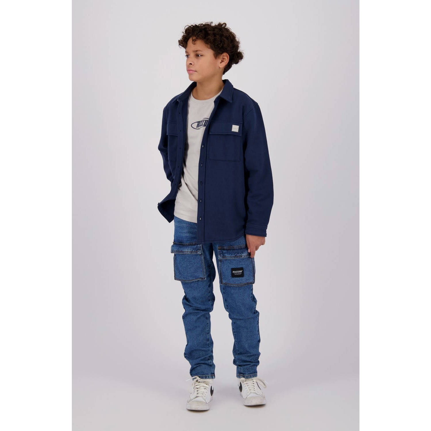 Raizzed straight fit jeans Denver cargo vintage blue Blauw Jongens Denim 140