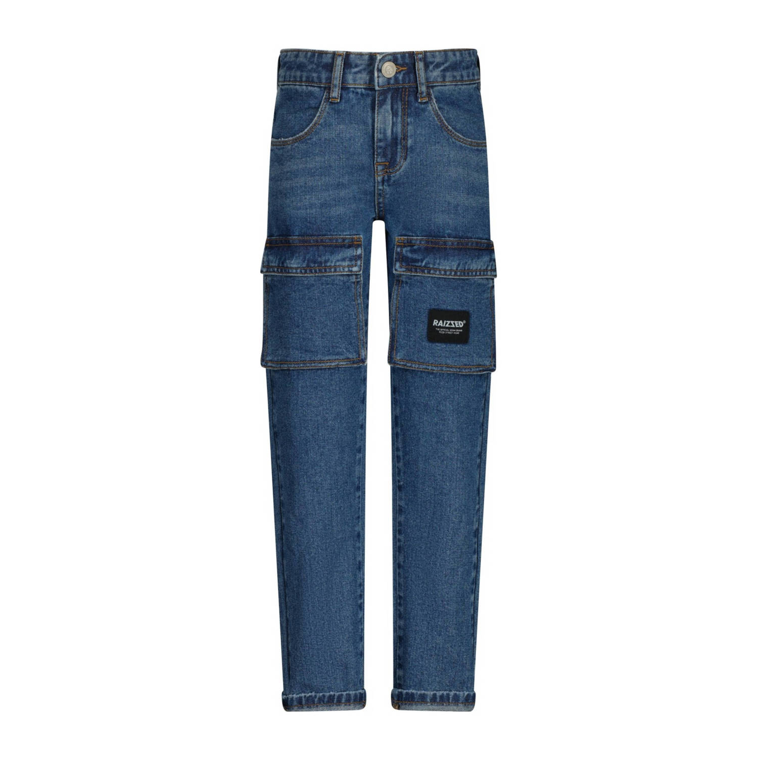 Raizzed straight fit jeans Denver cargo vintage blue Blauw Jongens Denim 128