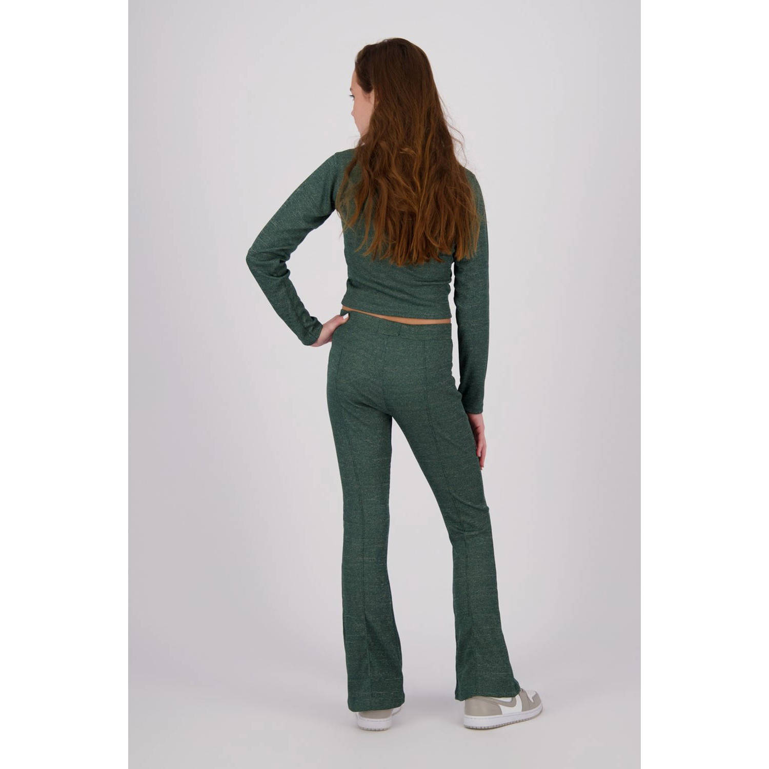 Raizzed crop top Sadie warm donkergroen