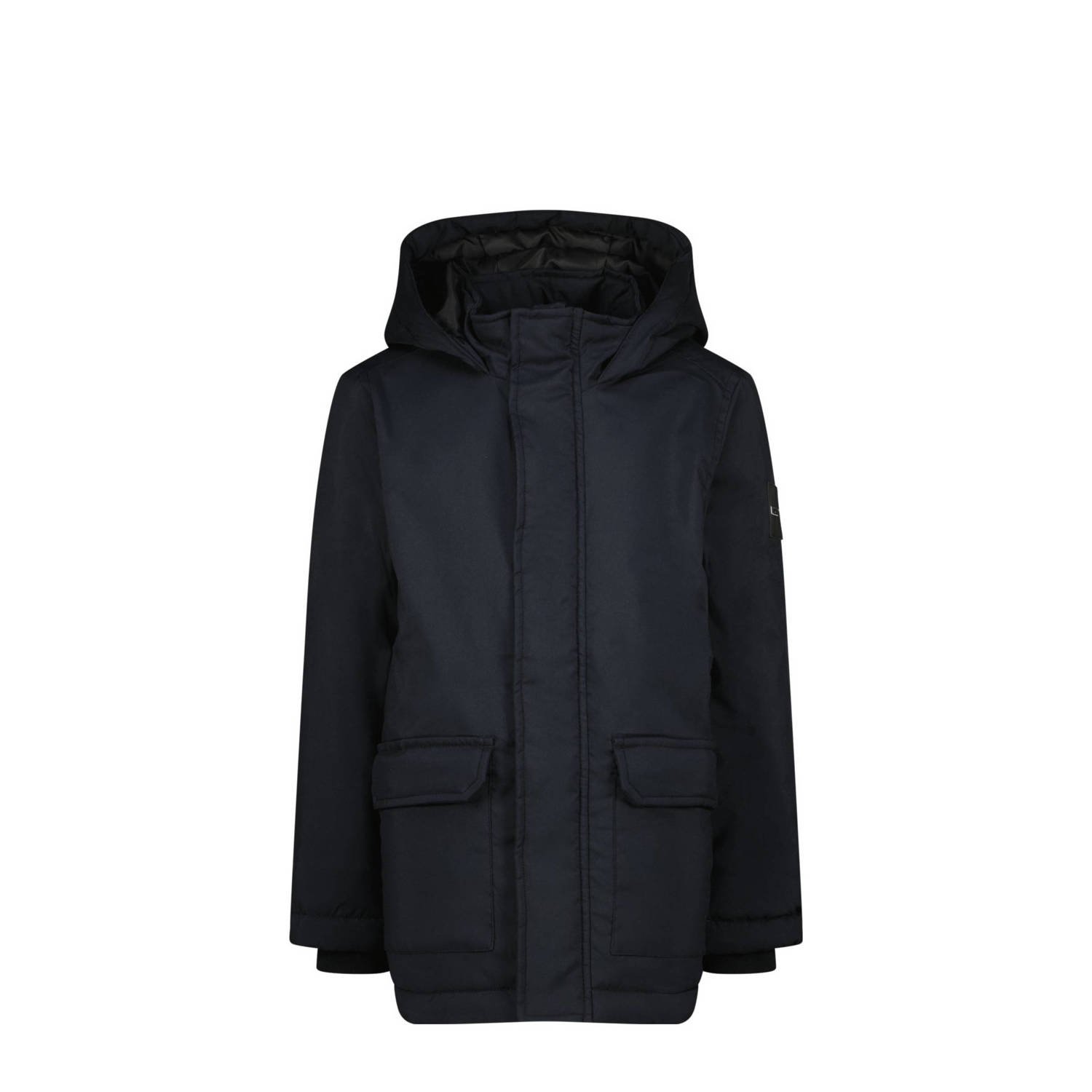 Raizzed gewatteerde winterjas Tafo zwart Jongens Polyester Capuchon Effen 110