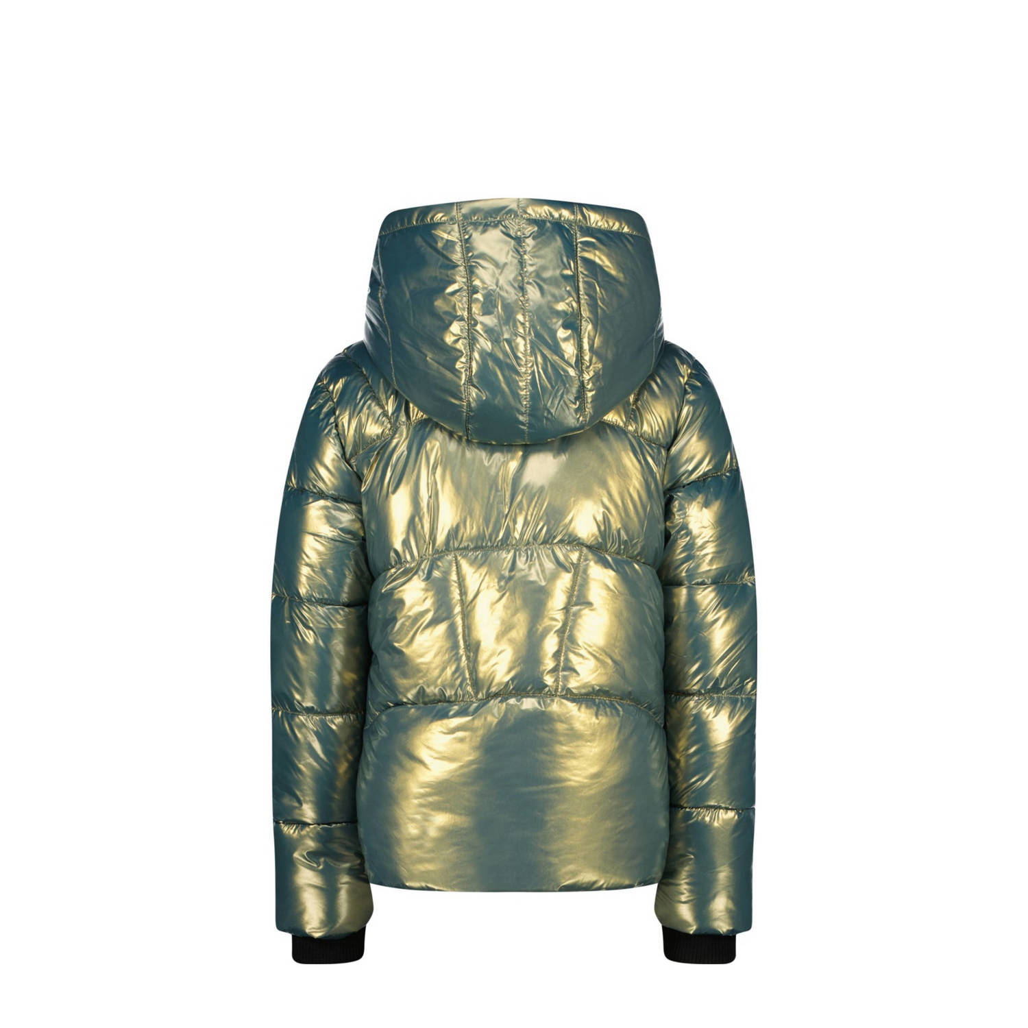 Raizzed gewatteerde winterjas Marly groen metallic
