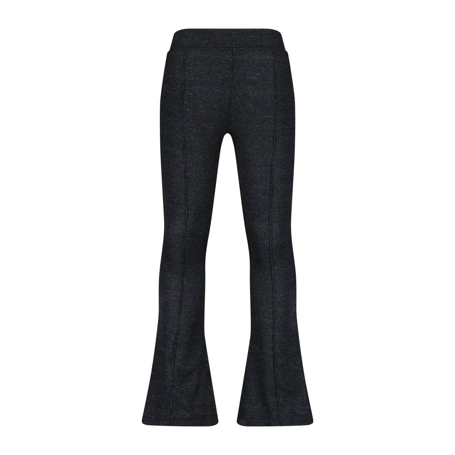 Raizzed flared broek Lara zwart