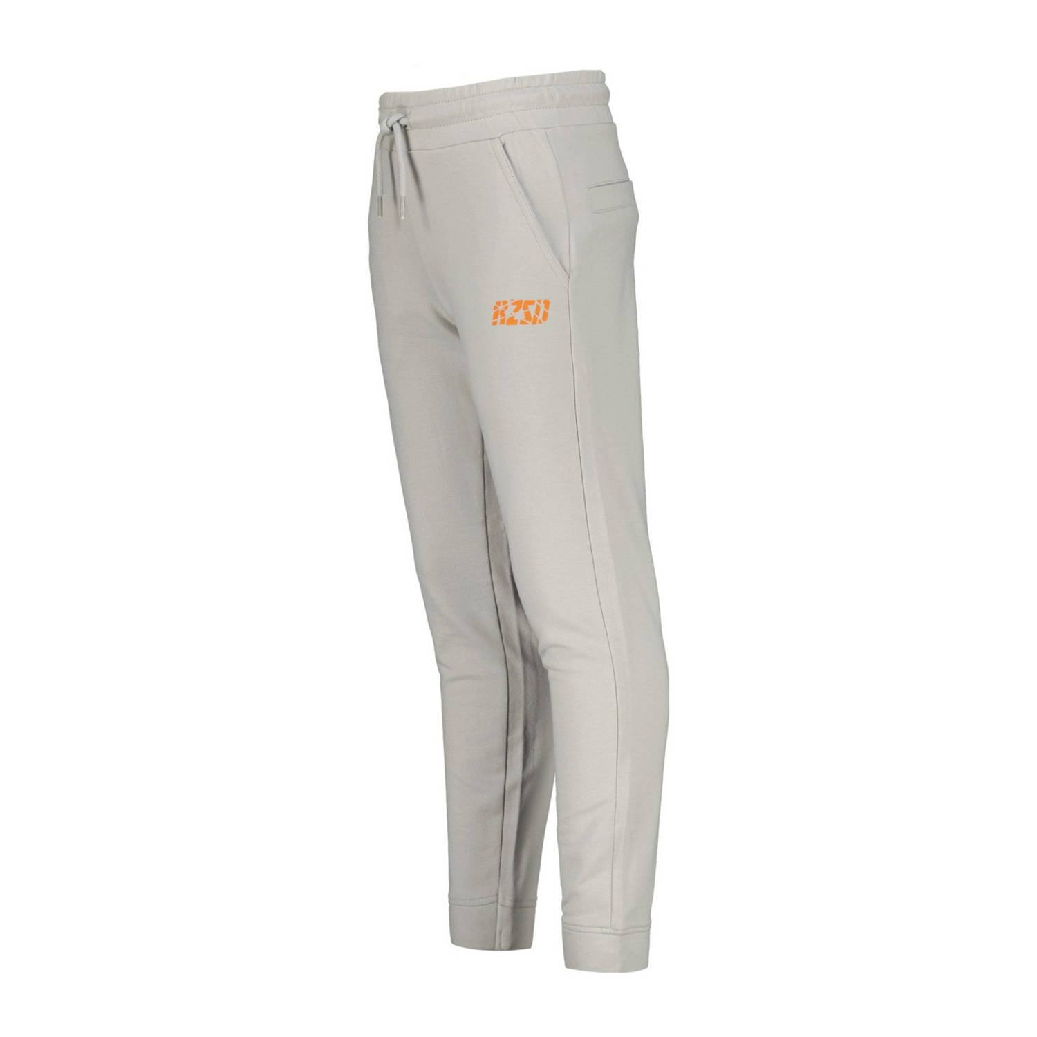 Raizzed tapered fit joggingbroek Rodo met logo lichtgrijs