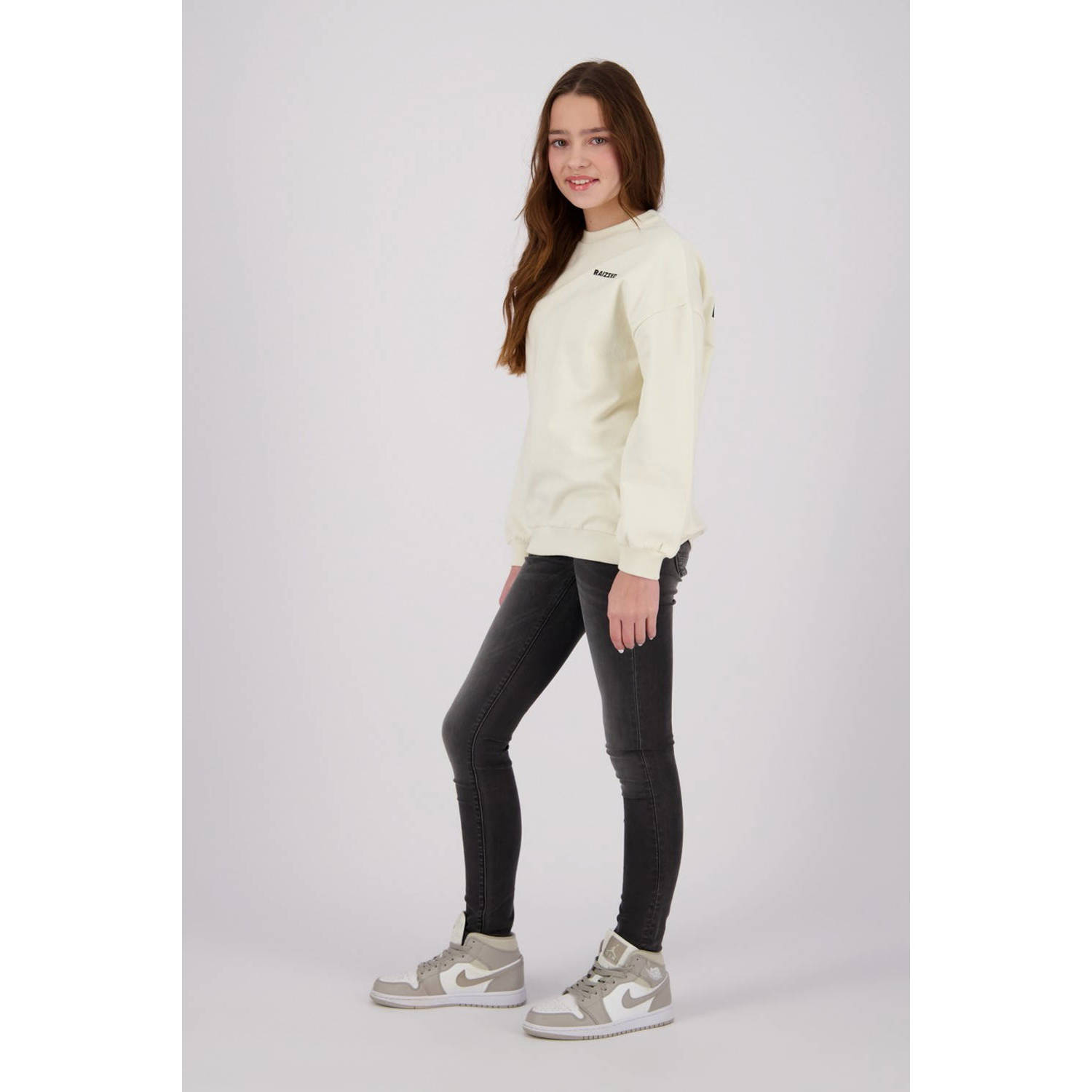 Raizzed sweater Nourie met backprint offwhite