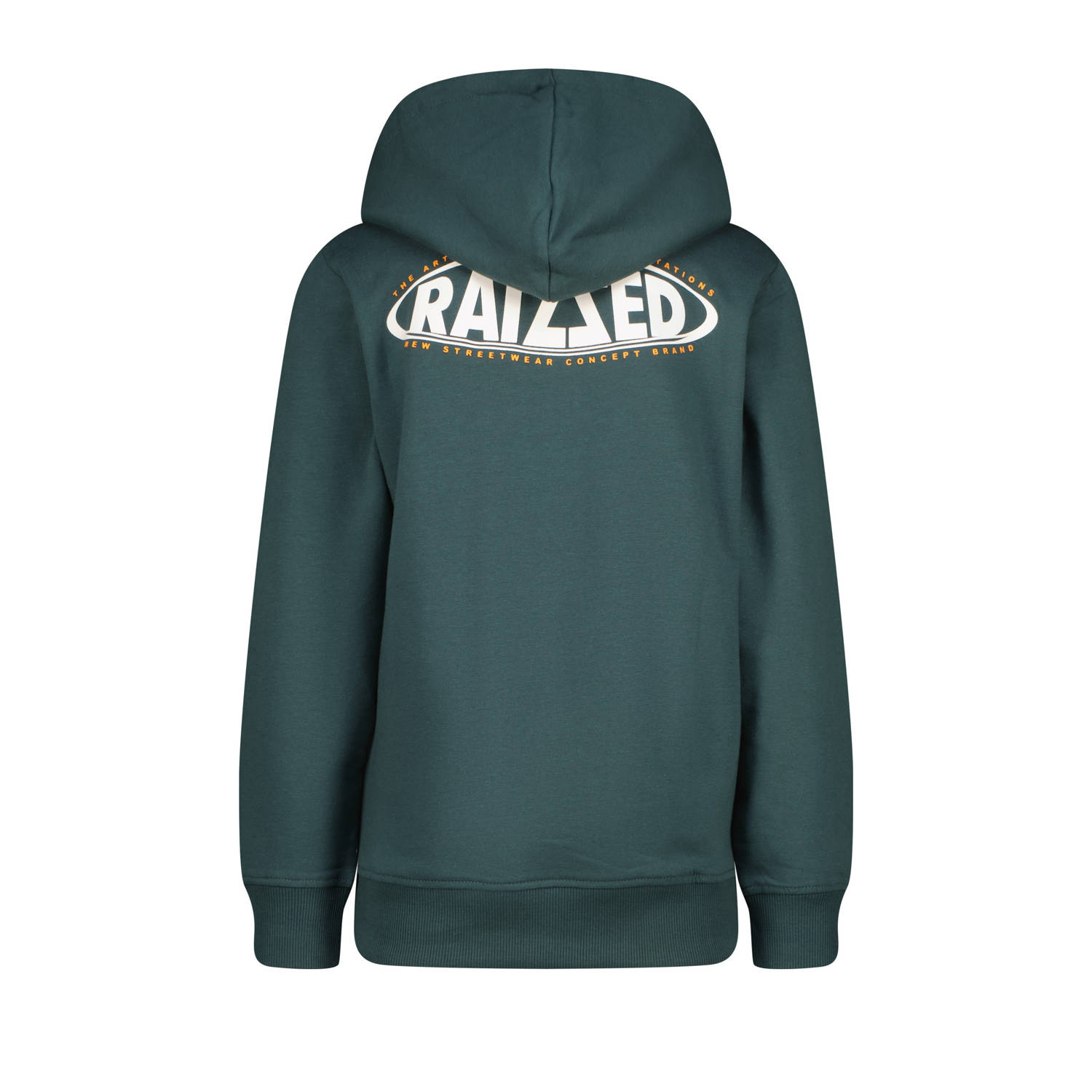 Raizzed hoodie Nice met backprint donkergroen