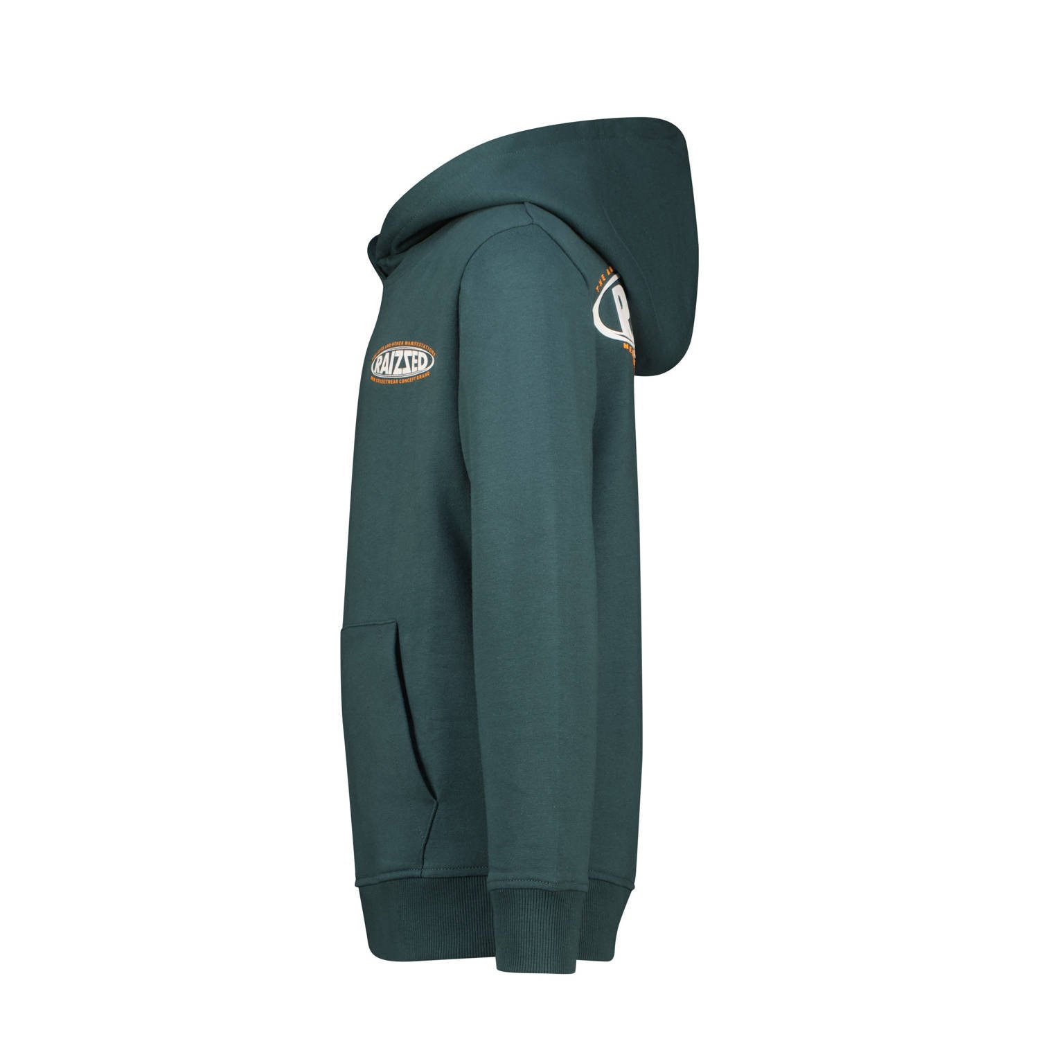 Raizzed hoodie Nice met backprint donkergroen