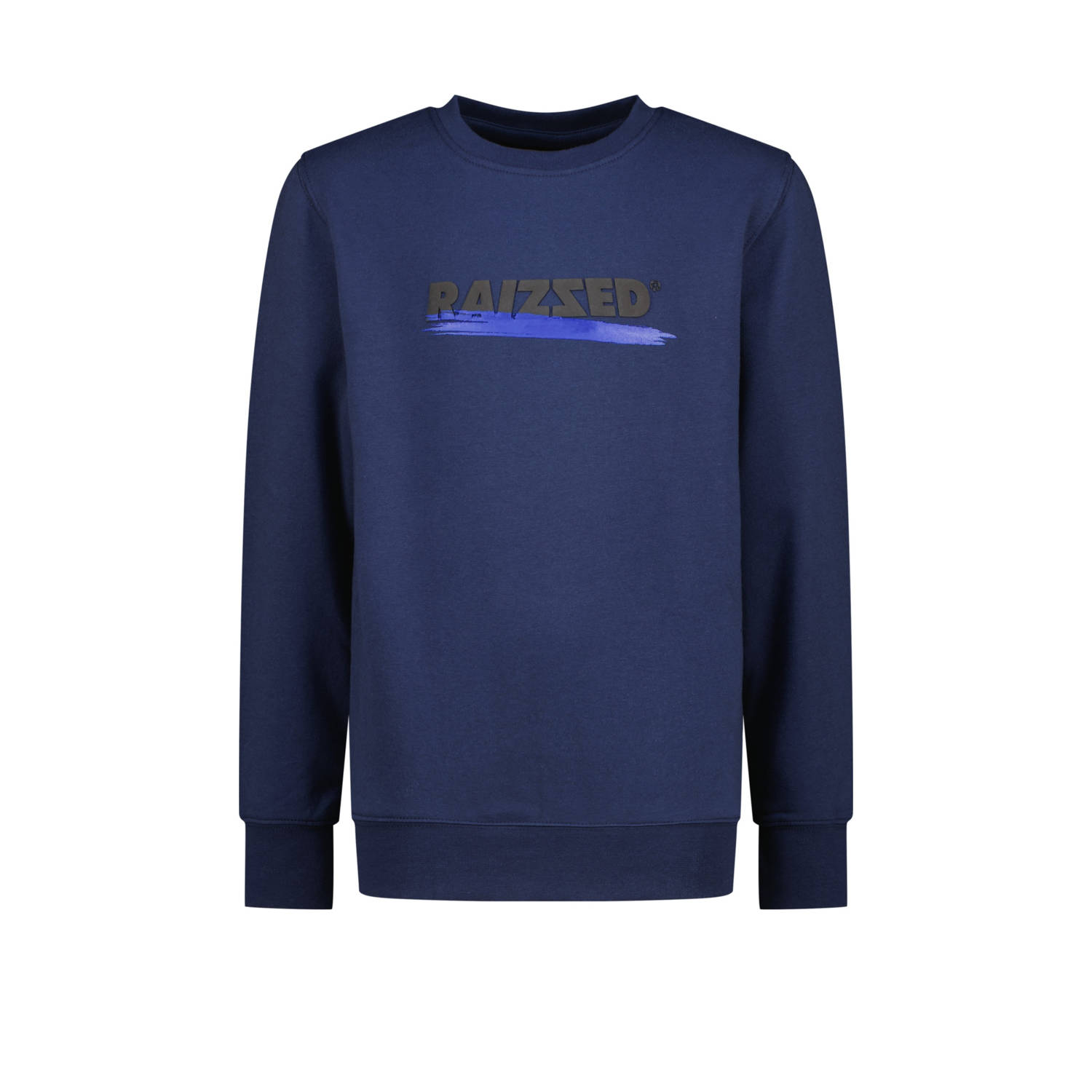 Raizzed sweater Novo met logo donkerblauw