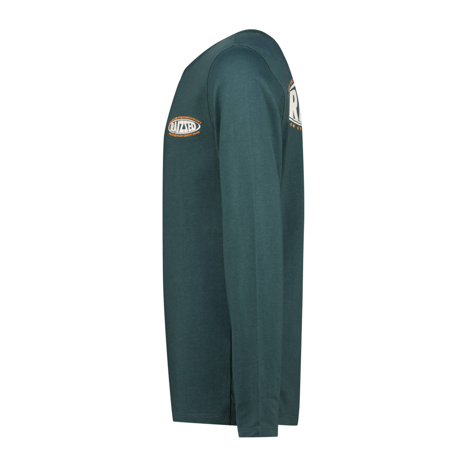 Raizzed longsleeve Join met backprint donkergroen