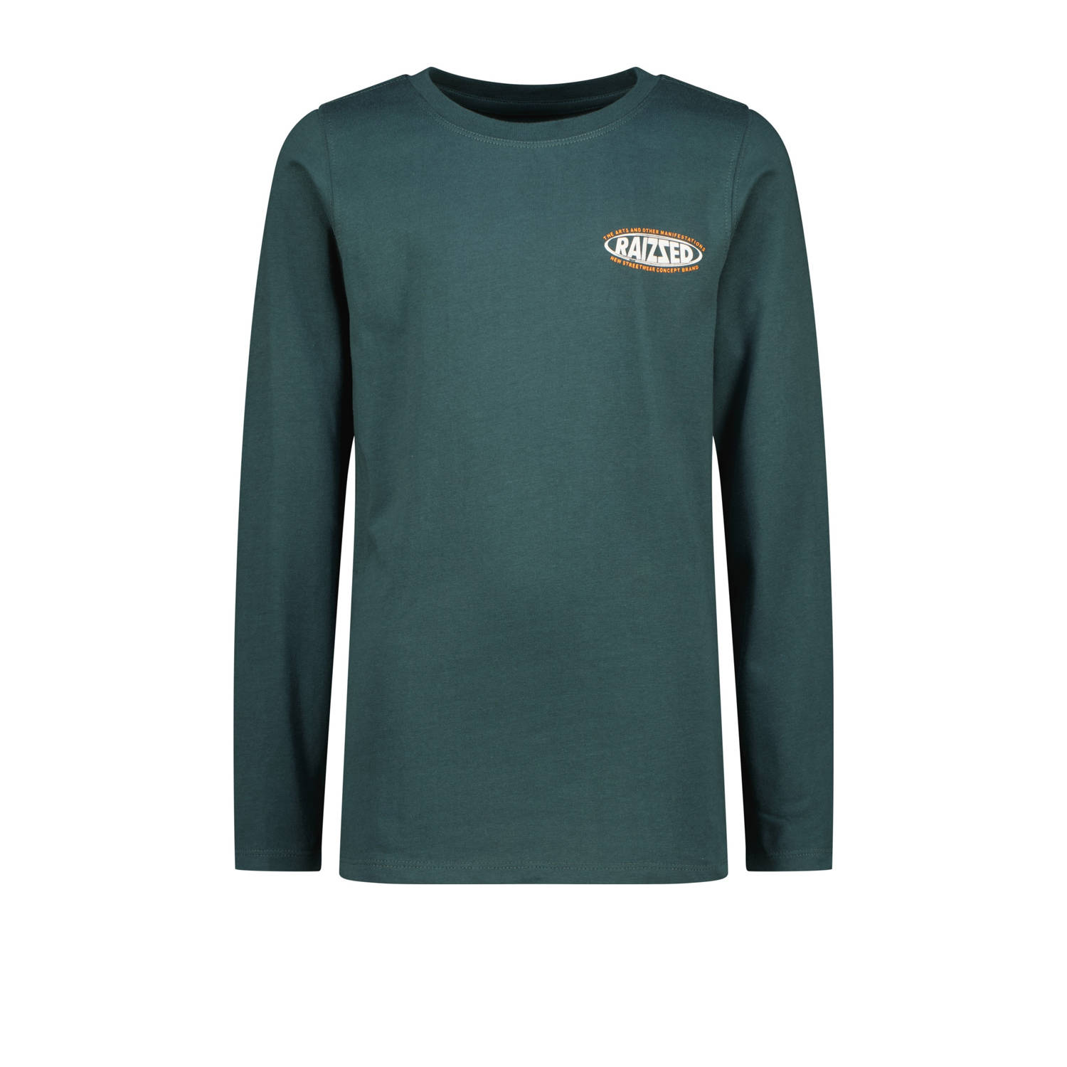 Raizzed longsleeve Join met backprint donkergroen