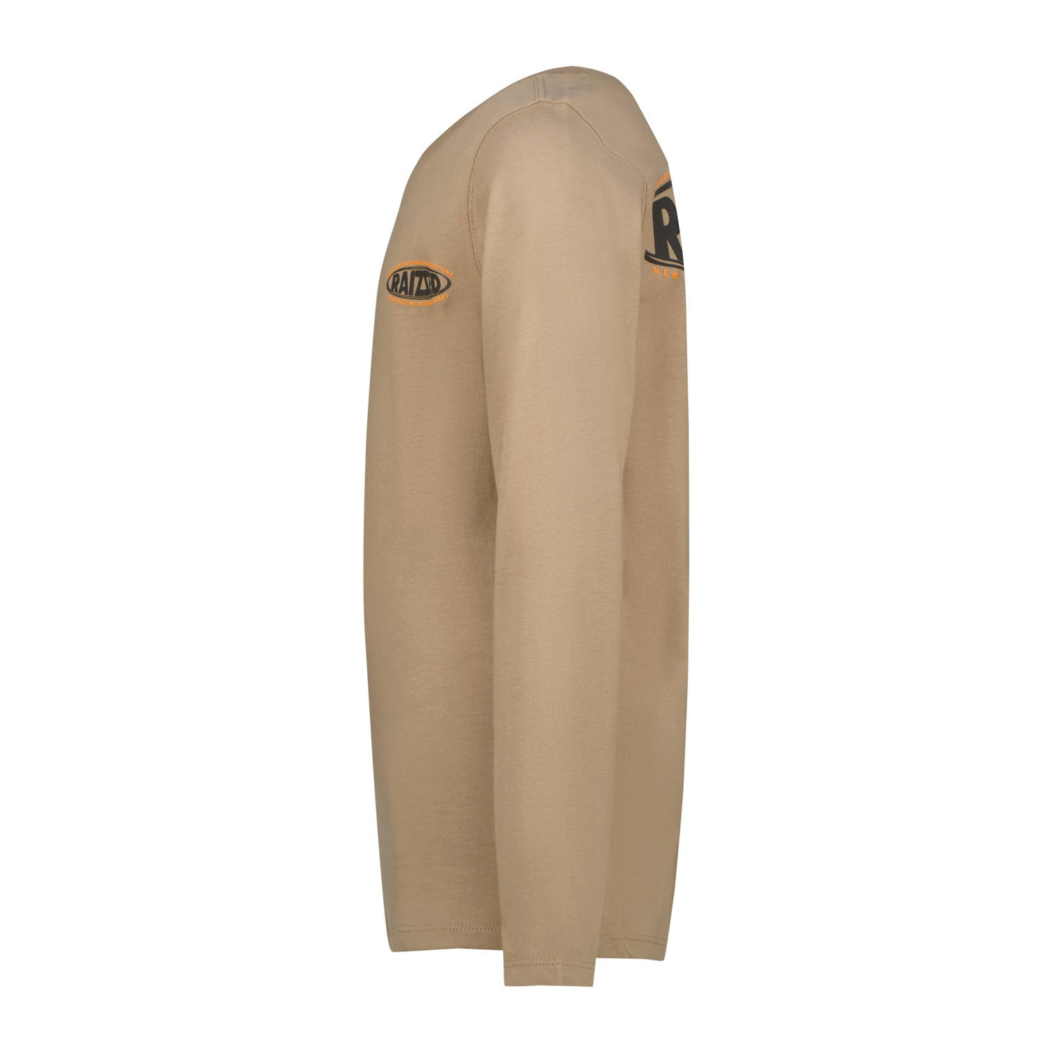 Raizzed longsleeve Join met backprint lichtbruin