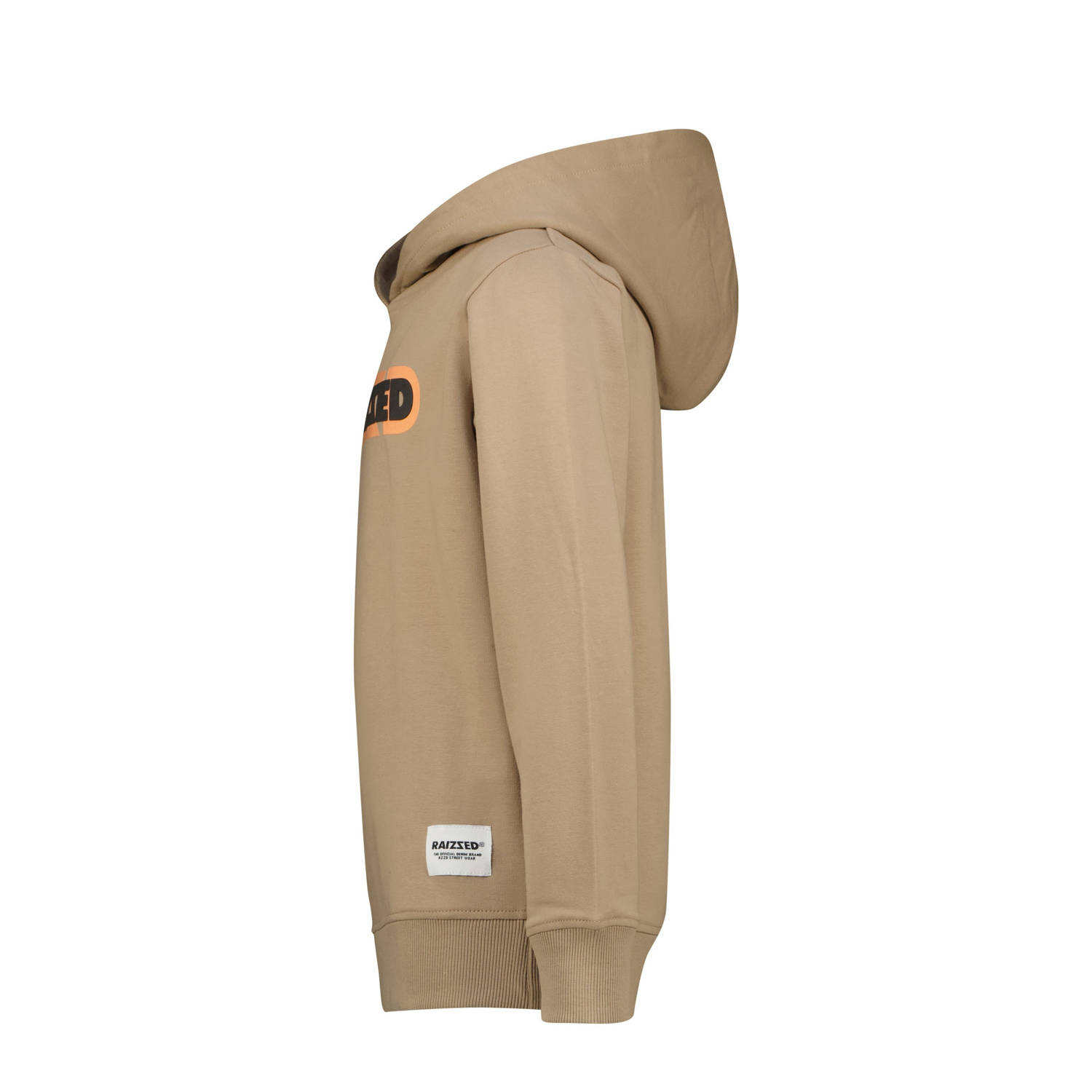 Raizzed hoodie Neor met logo lichtbruin