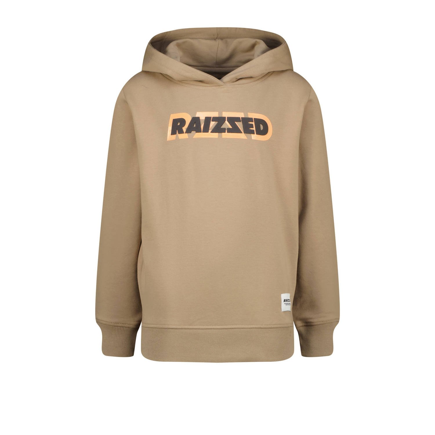 Raizzed hoodie Neor met logo lichtbruin