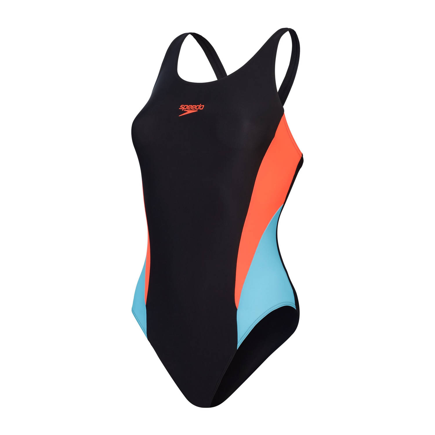 Speedo EnduraFlex sportbadpak Muscleback zwart rood blauw