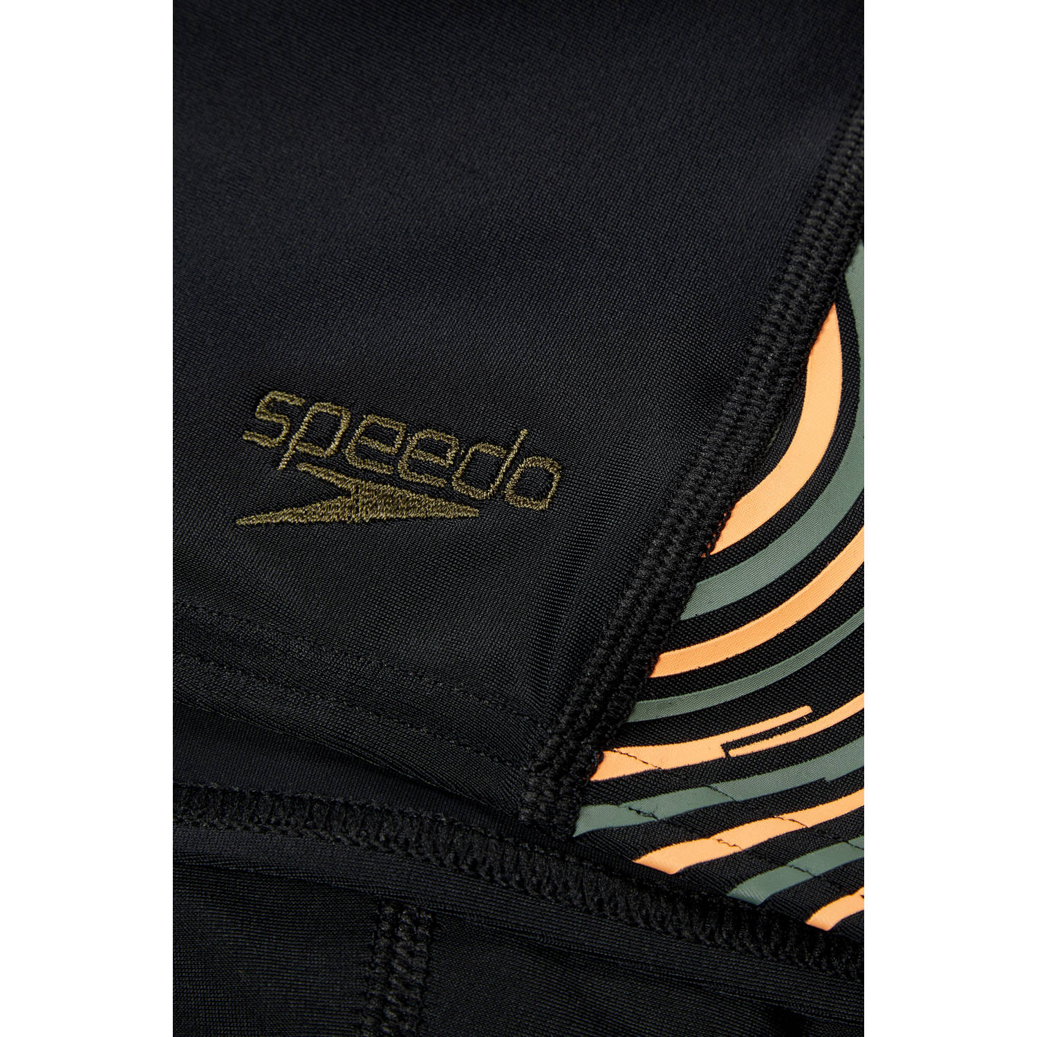 Speedo EnduraFlex zwemboxer zwart oranje