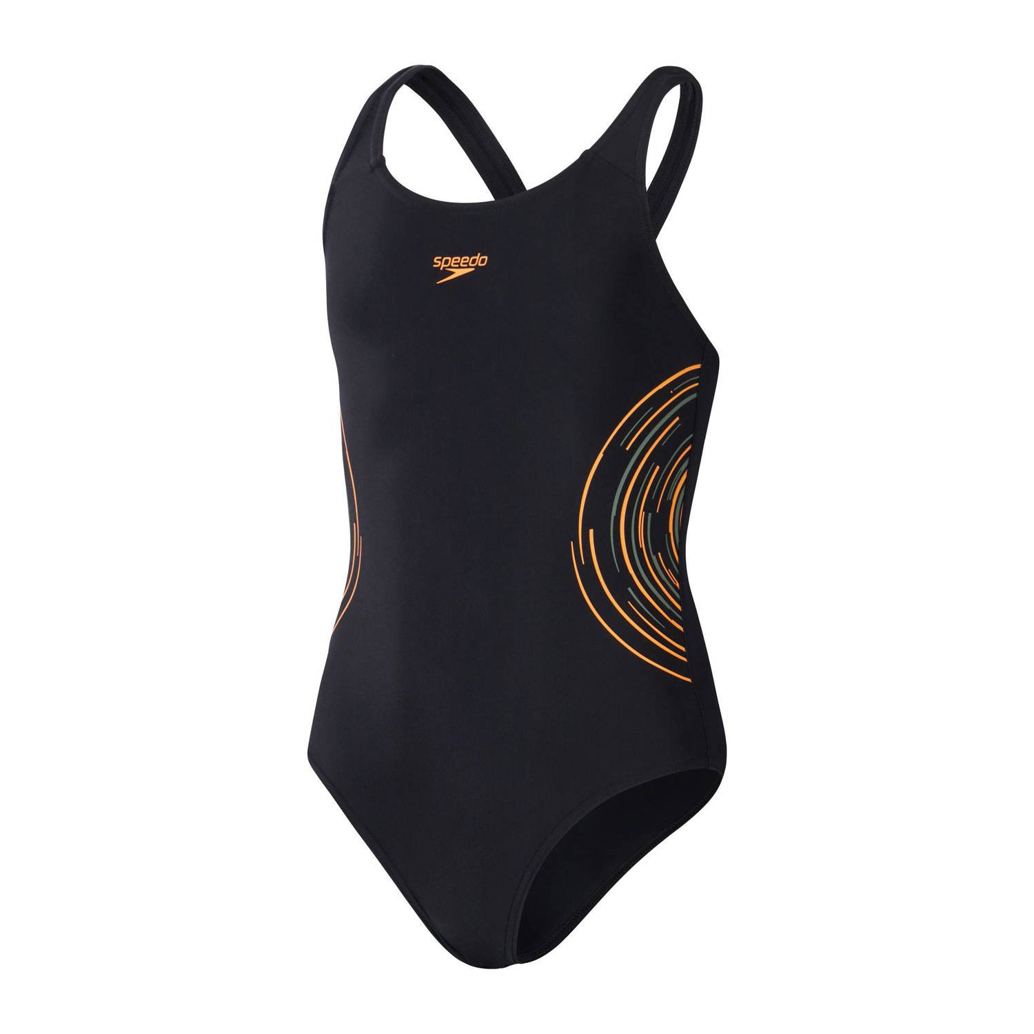 Speedo EnduraFlex sportbadpak Muscleback zwart oranje