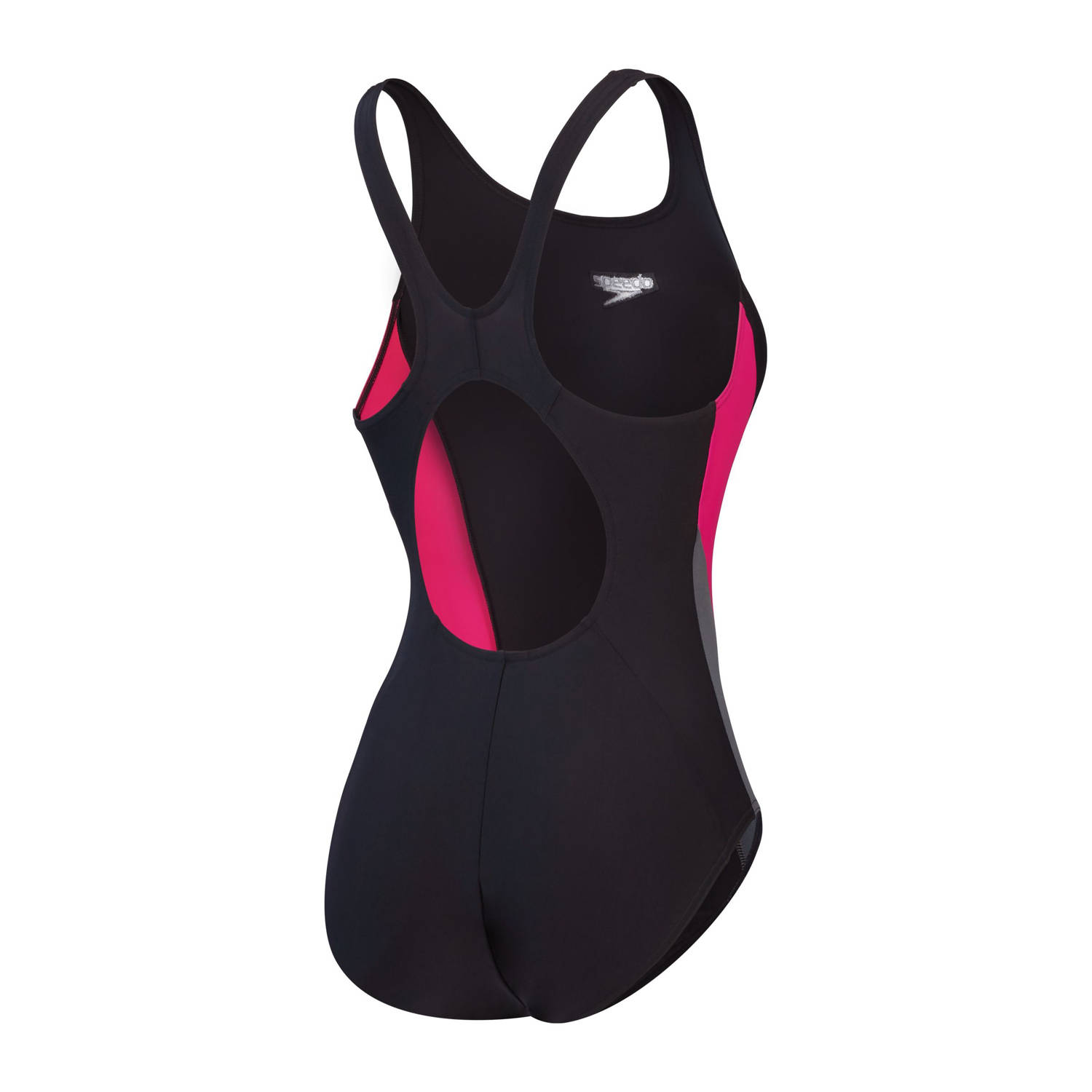 Speedo EnduraFlex sportbadpak Muscleback zwart fuchsia grijs