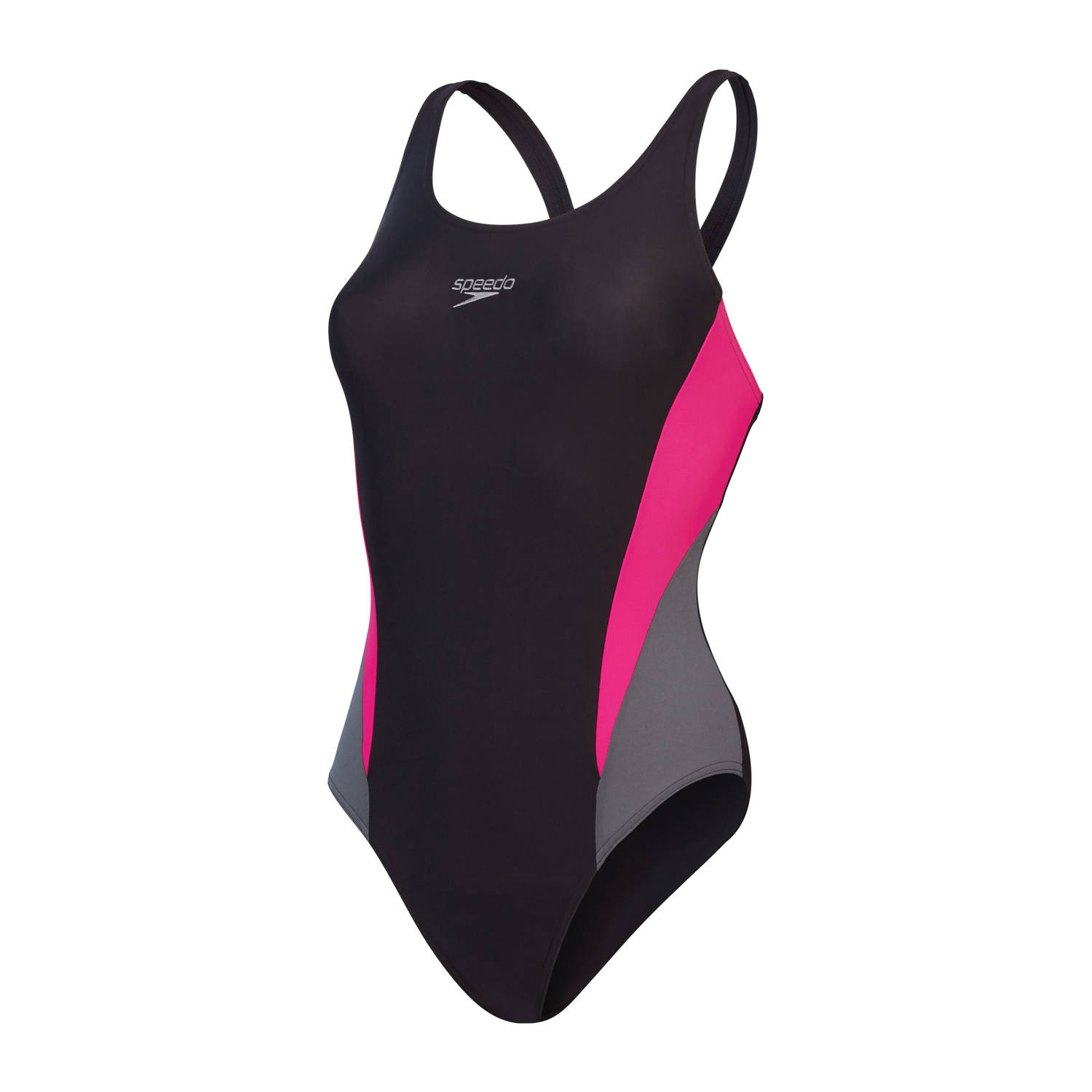 Speedo EnduraFlex sportbadpak Muscleback zwart fuchsia grijs