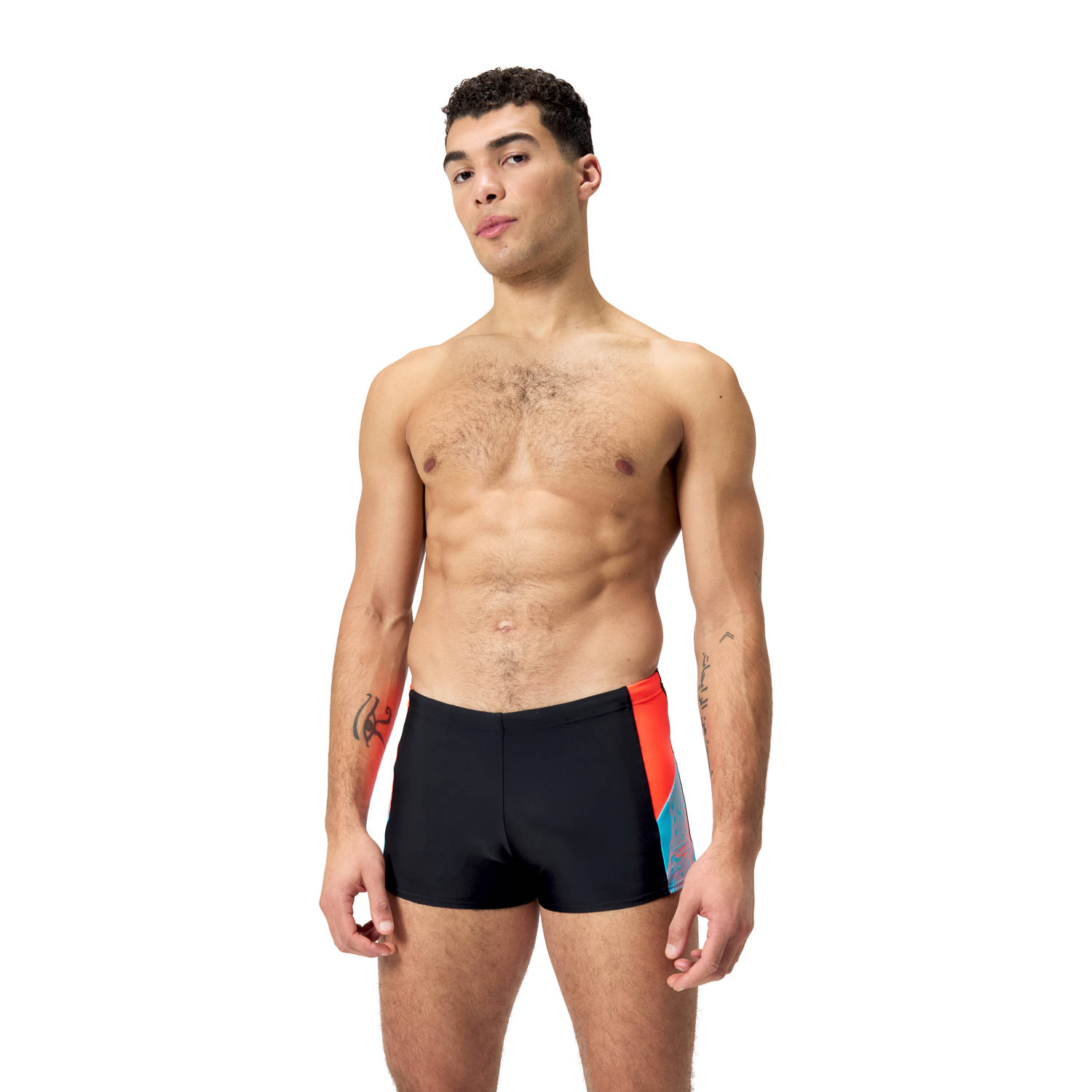 Speedo EnduraFlex zwemboxer Dive zwart rood blauw