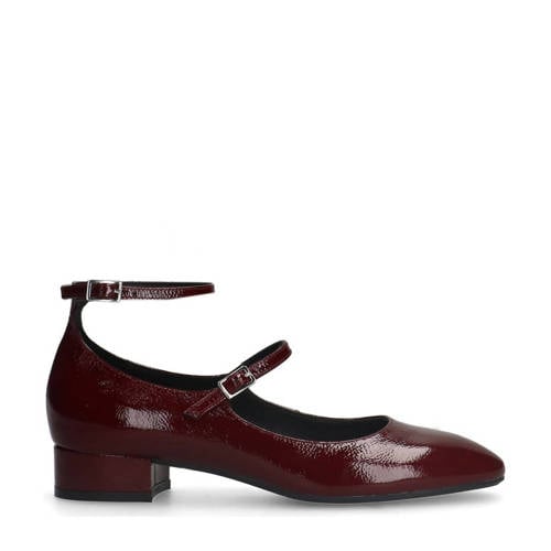 Manfield lakleren ballerina's bordeaux afbeelding