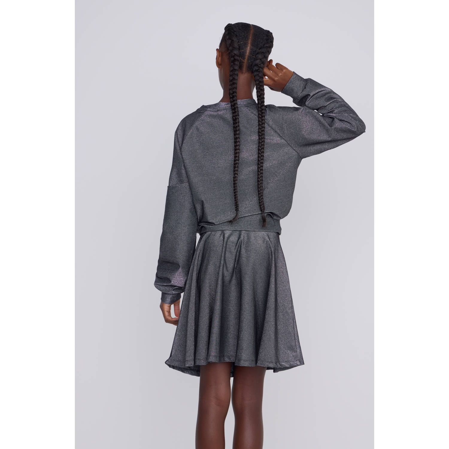 Coolcat lurex rok Maya zilver