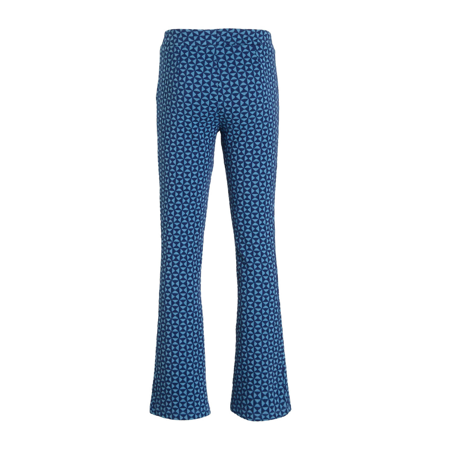 Coolcat Flare Broek Bailey met Geometrisch Jacquard Patroon