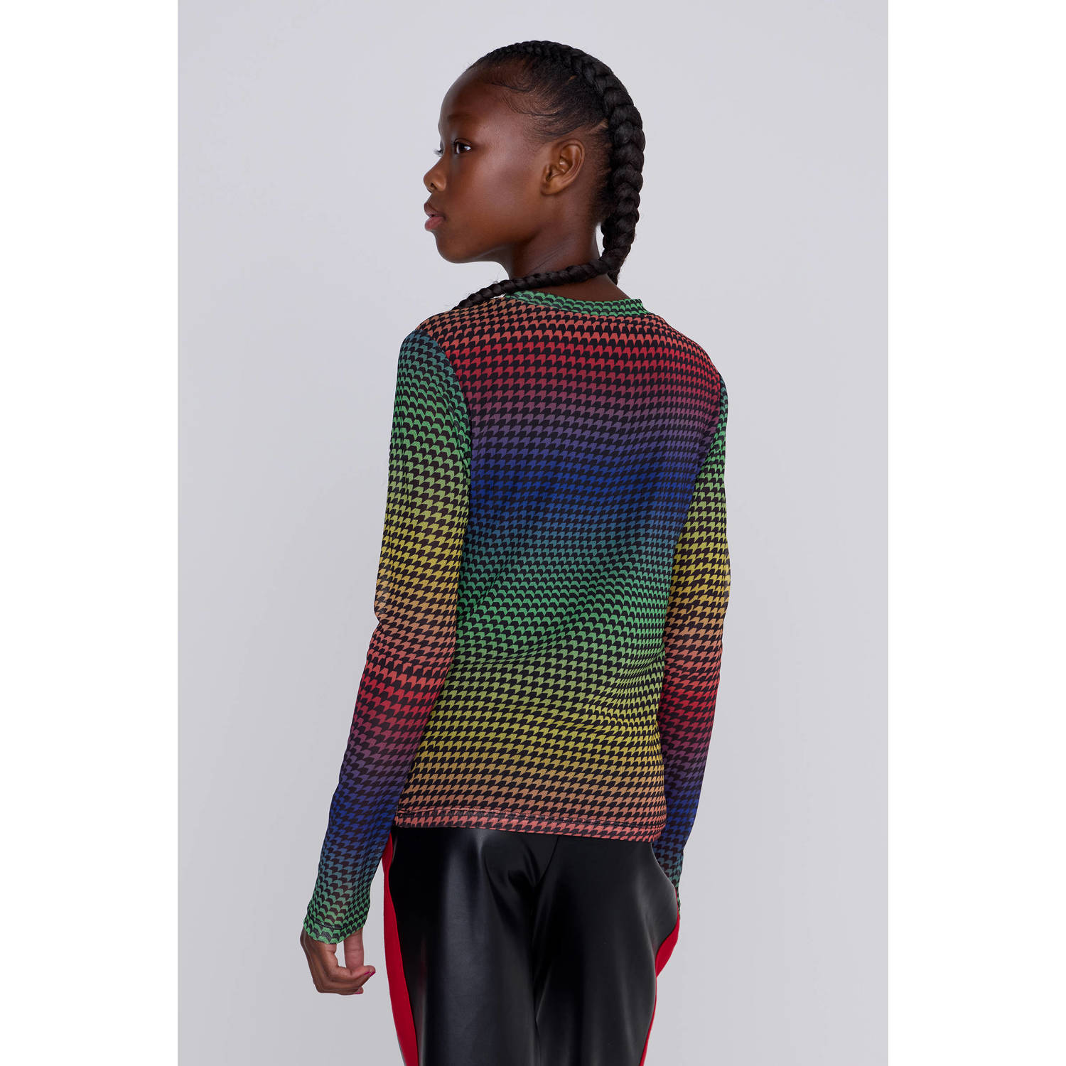 Coolcat Longsleeve Rainbow Mesh Top