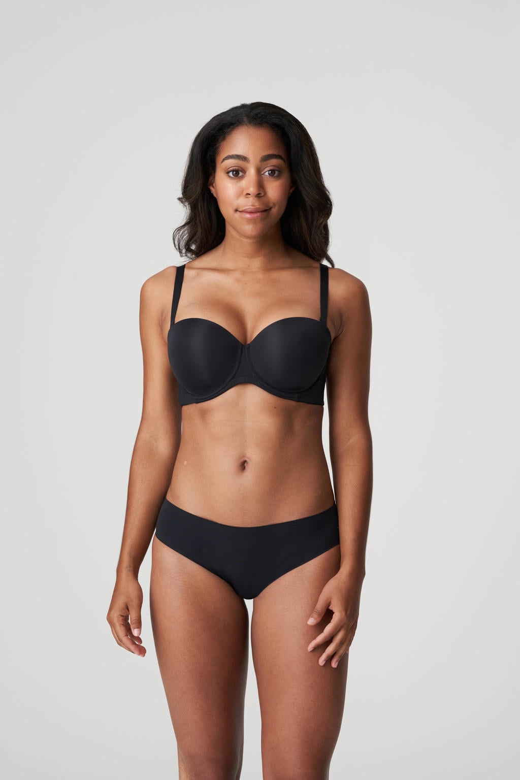PrimaDonna Twist voorgevormde strapless T-shirt-bh met beugel Figuras zwart