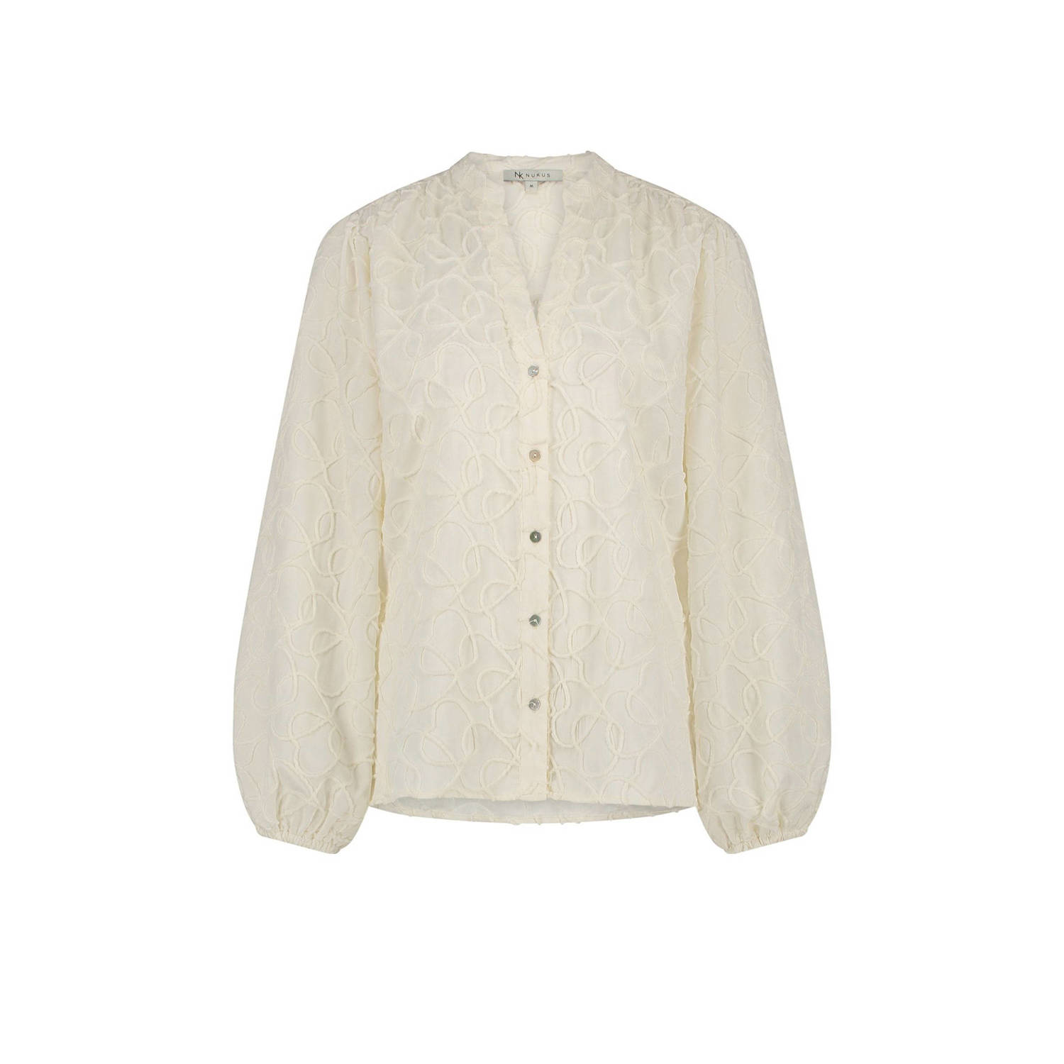 NUKUS Dames Blouses Daan Blouse Gebroken Wit